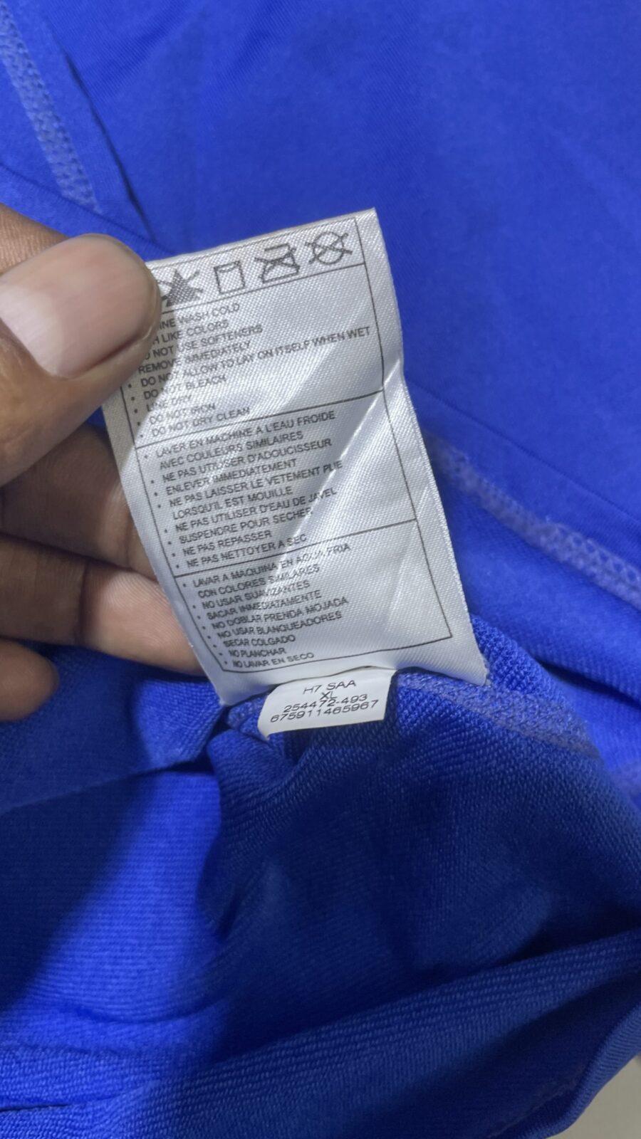 Nike Blue simple back view