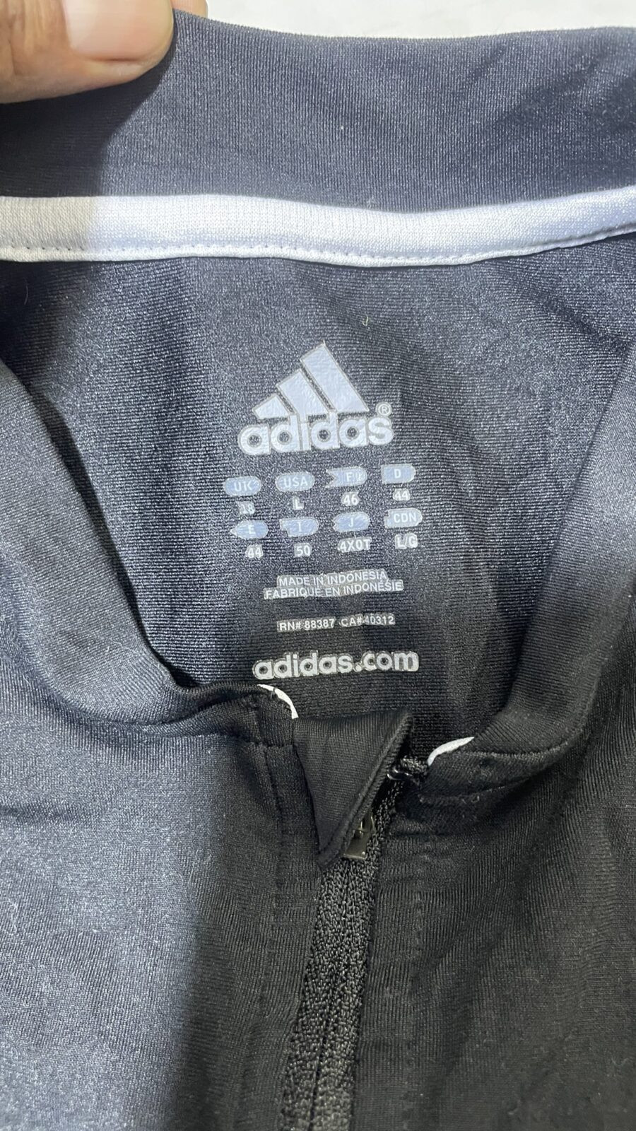 Adidas Black T-Shirt detail view