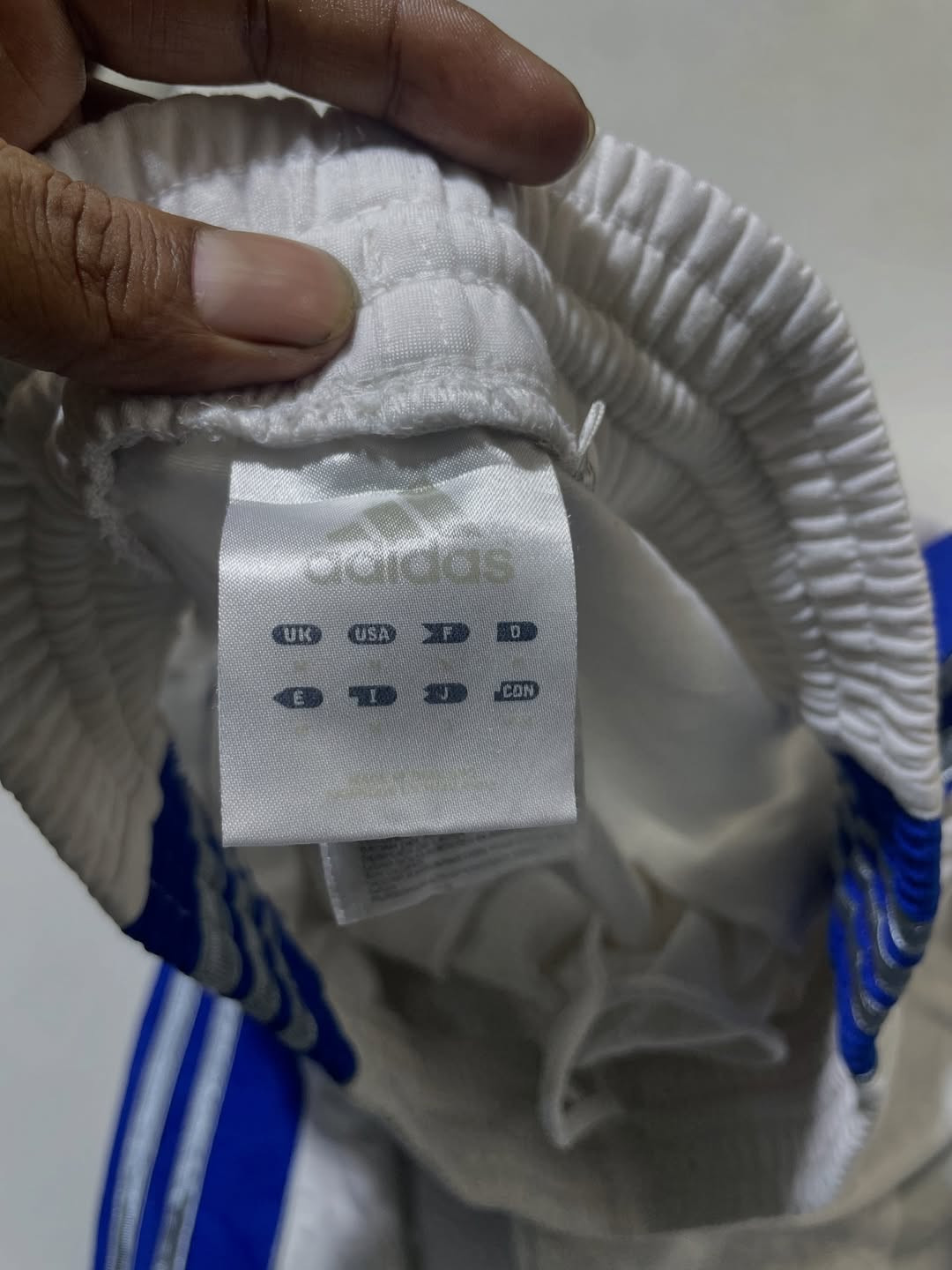 Adidas White Track Pants back view