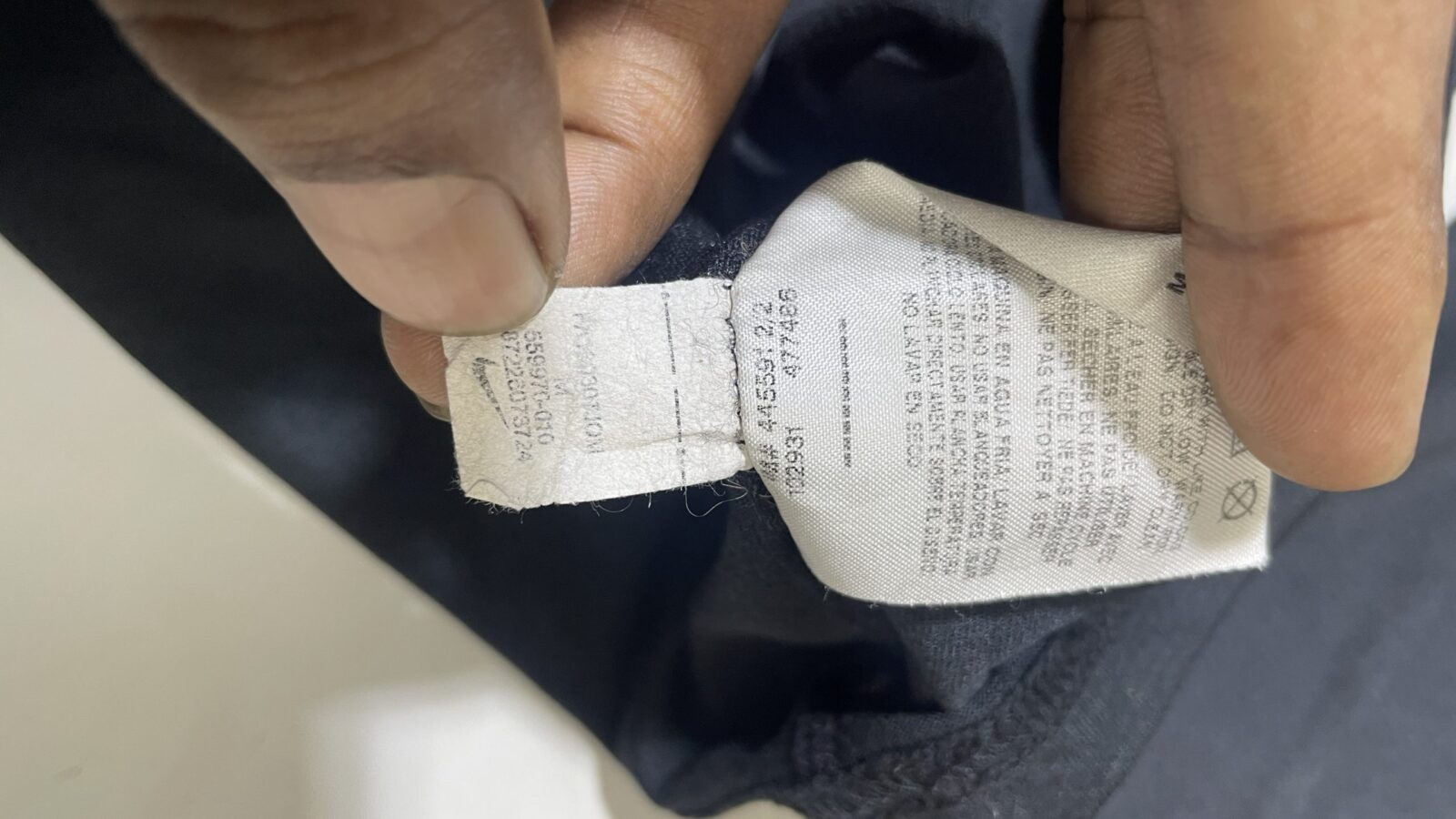 Nike Black Hoodie detail view