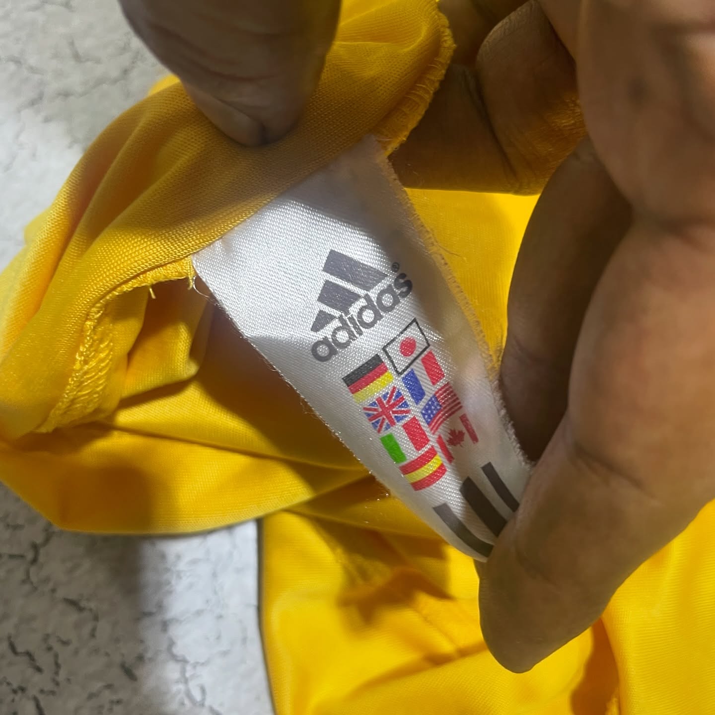 Adidas Yellow T-Shirt alternate view