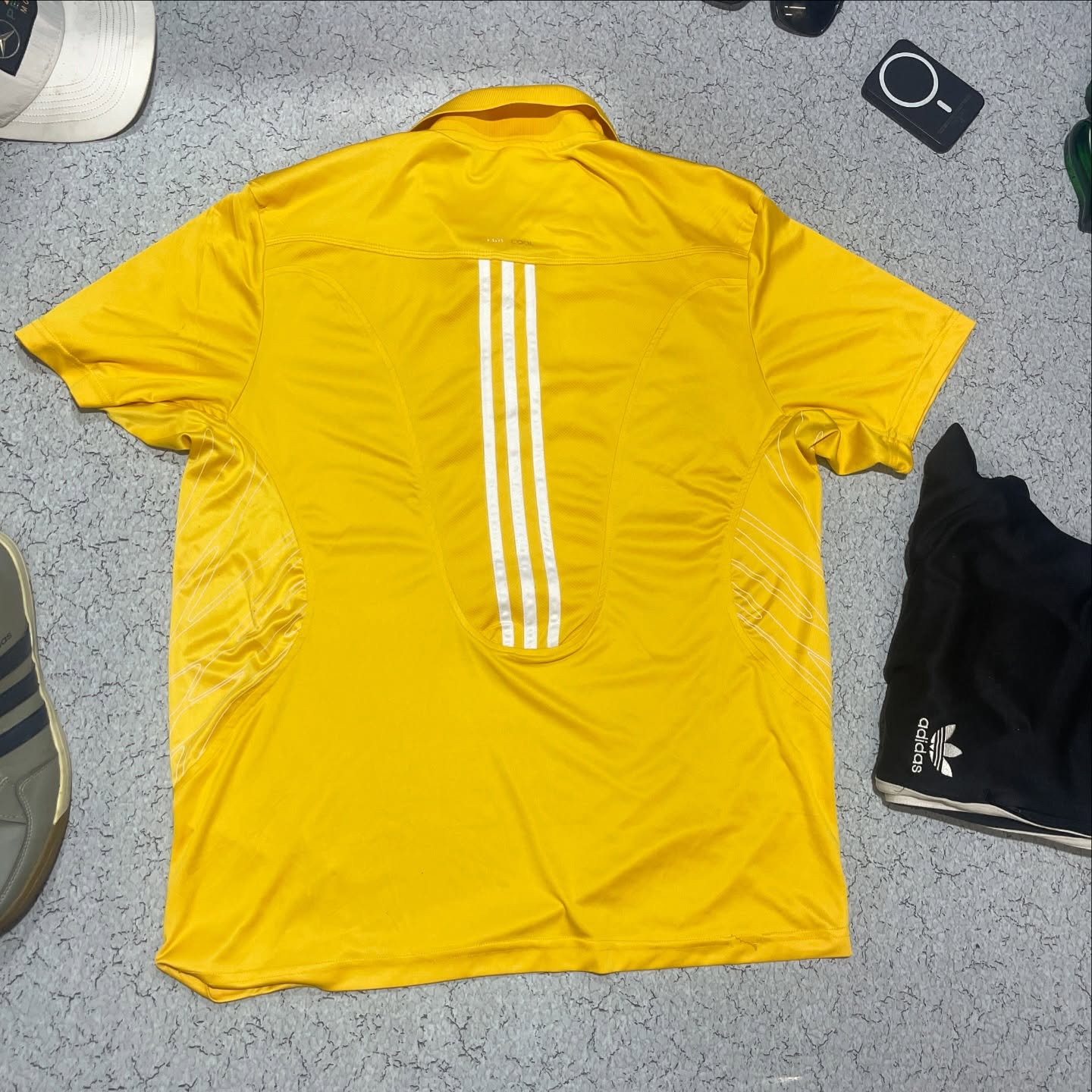 Adidas Yellow T-Shirt back view