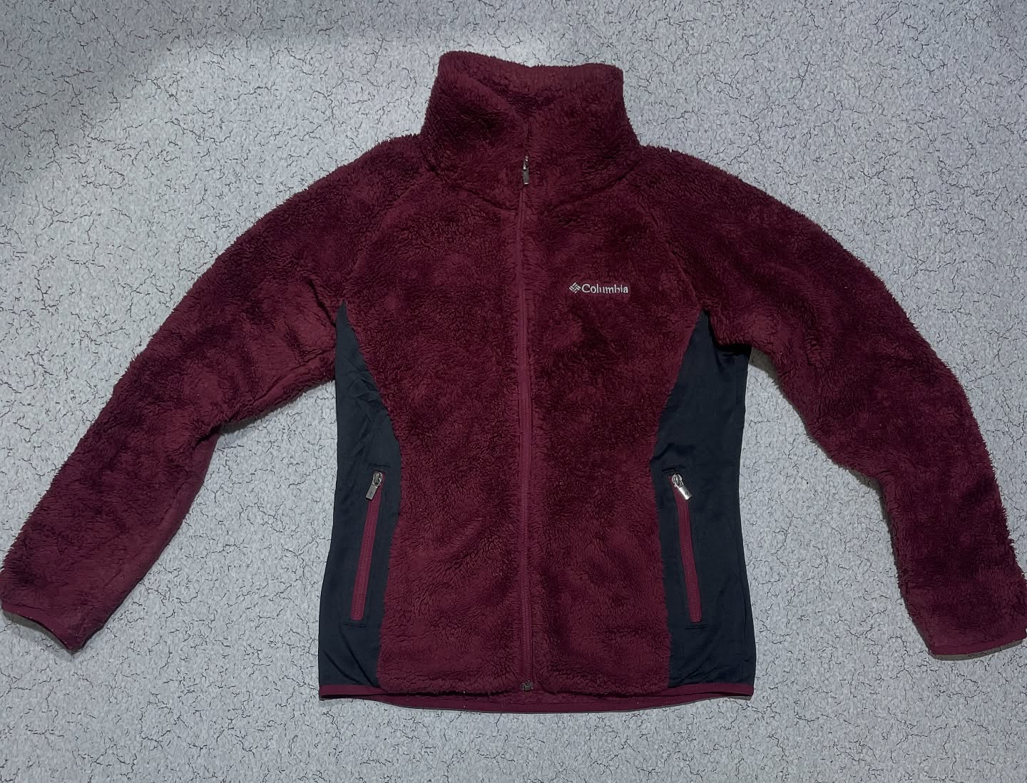 Columbia Maroon Fleece Jacket alternate view