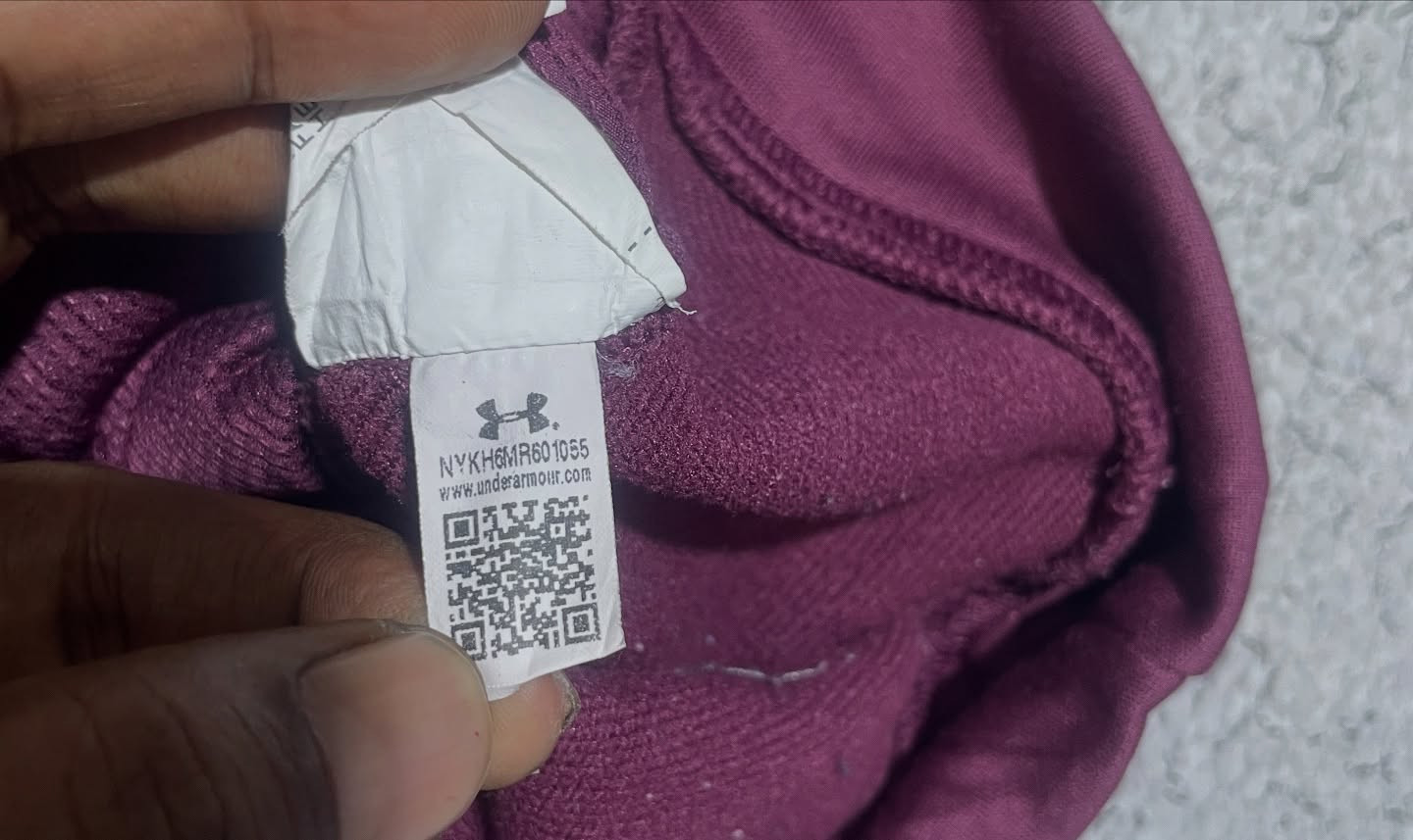 Under Armour Pink Hoodie detail view