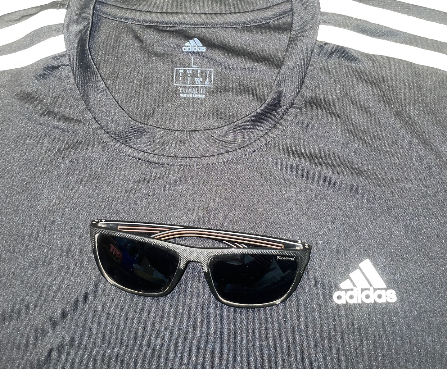 Adidas Black T-Shirt back view
