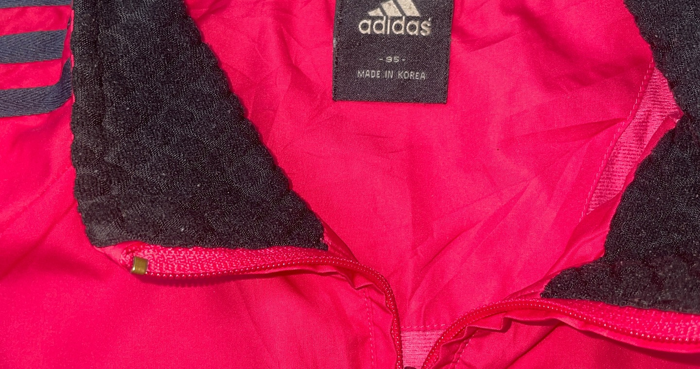 Adidas Pink Track Jacket detail view