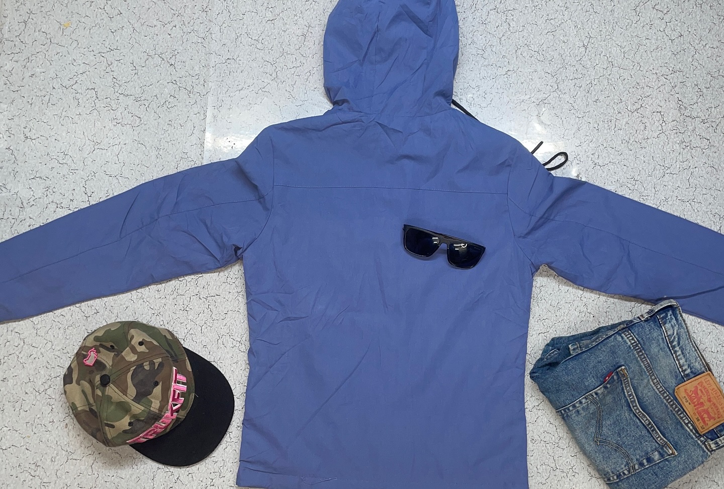 Blue Hoodie alternate view