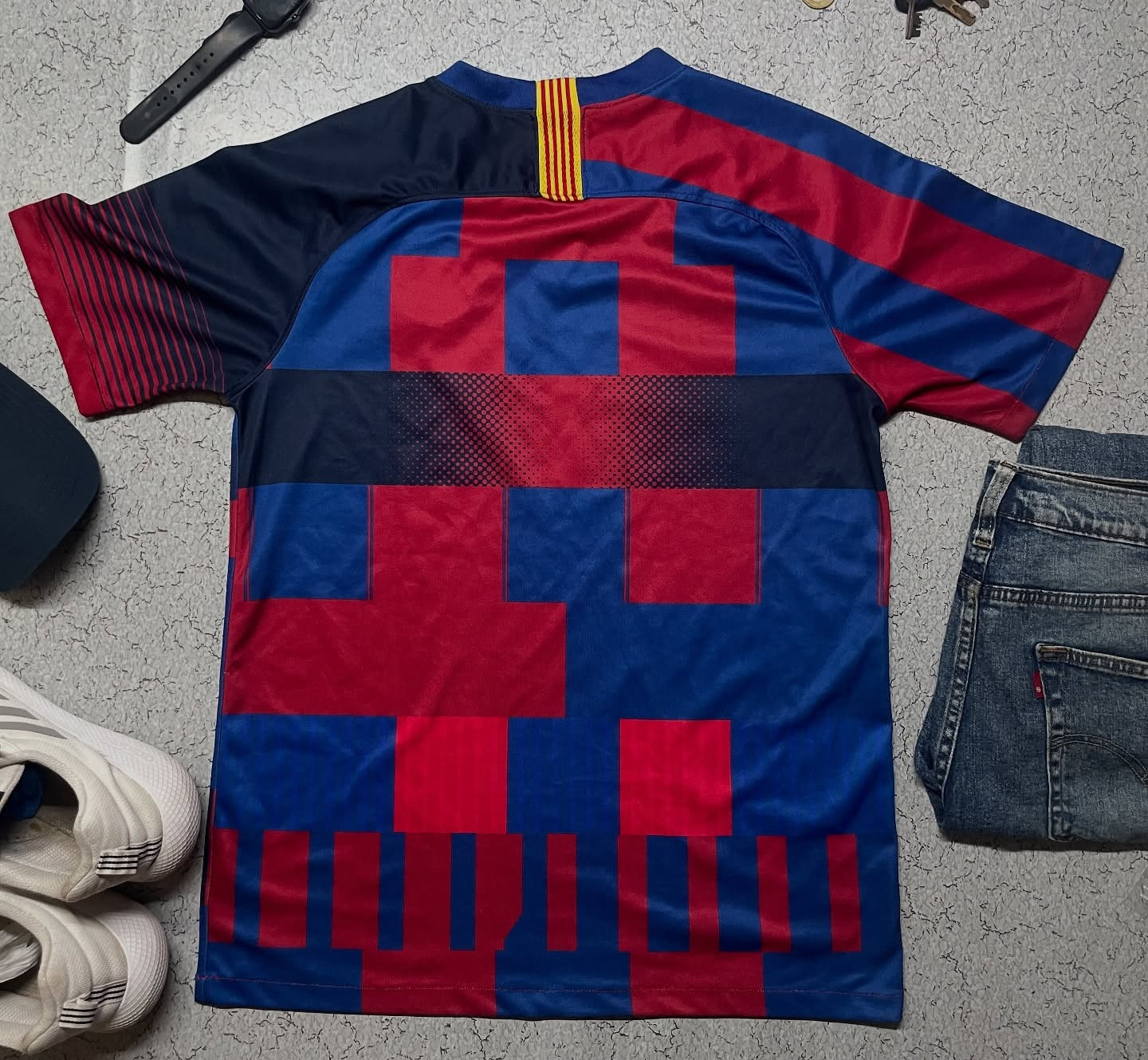 Nike Blue Jersey back view