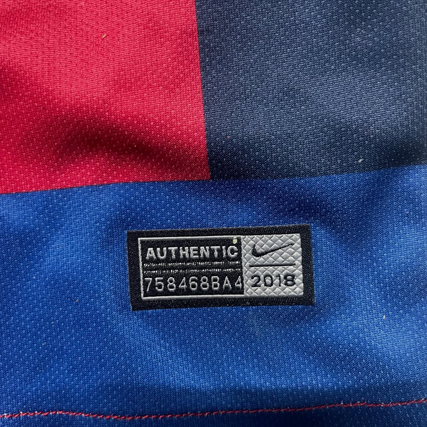 Nike Blue Jersey detail view