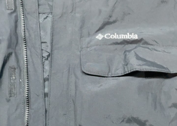 Columbia Black Jacket back view