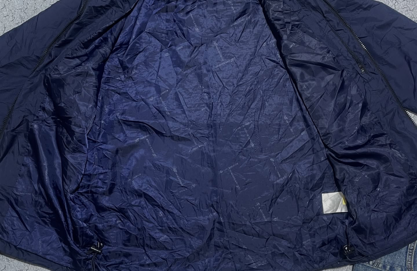 New Balance Blue Puffer Jacket detail view