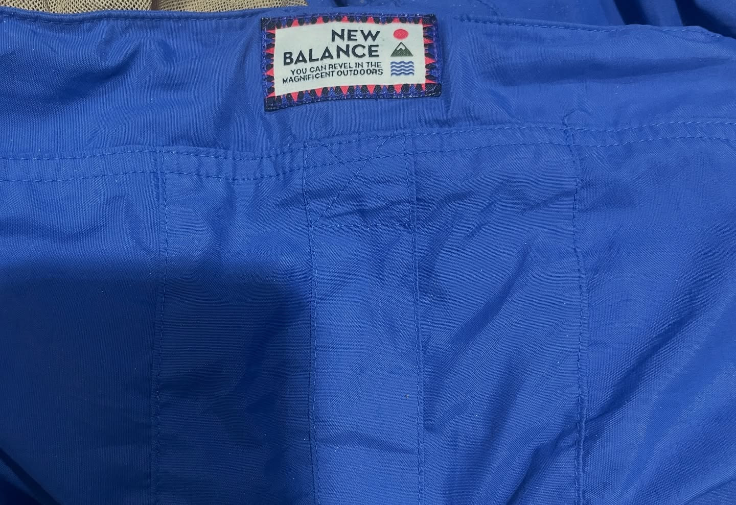 New Balance Blue Hoodie detail view