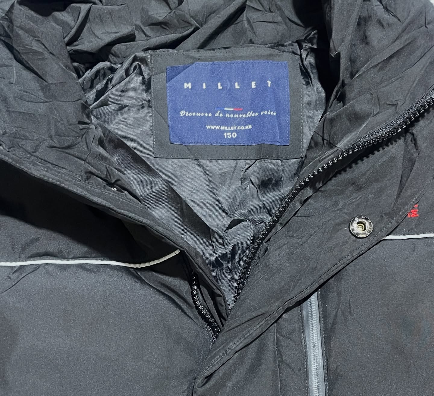 Millet Black Jacket detail view
