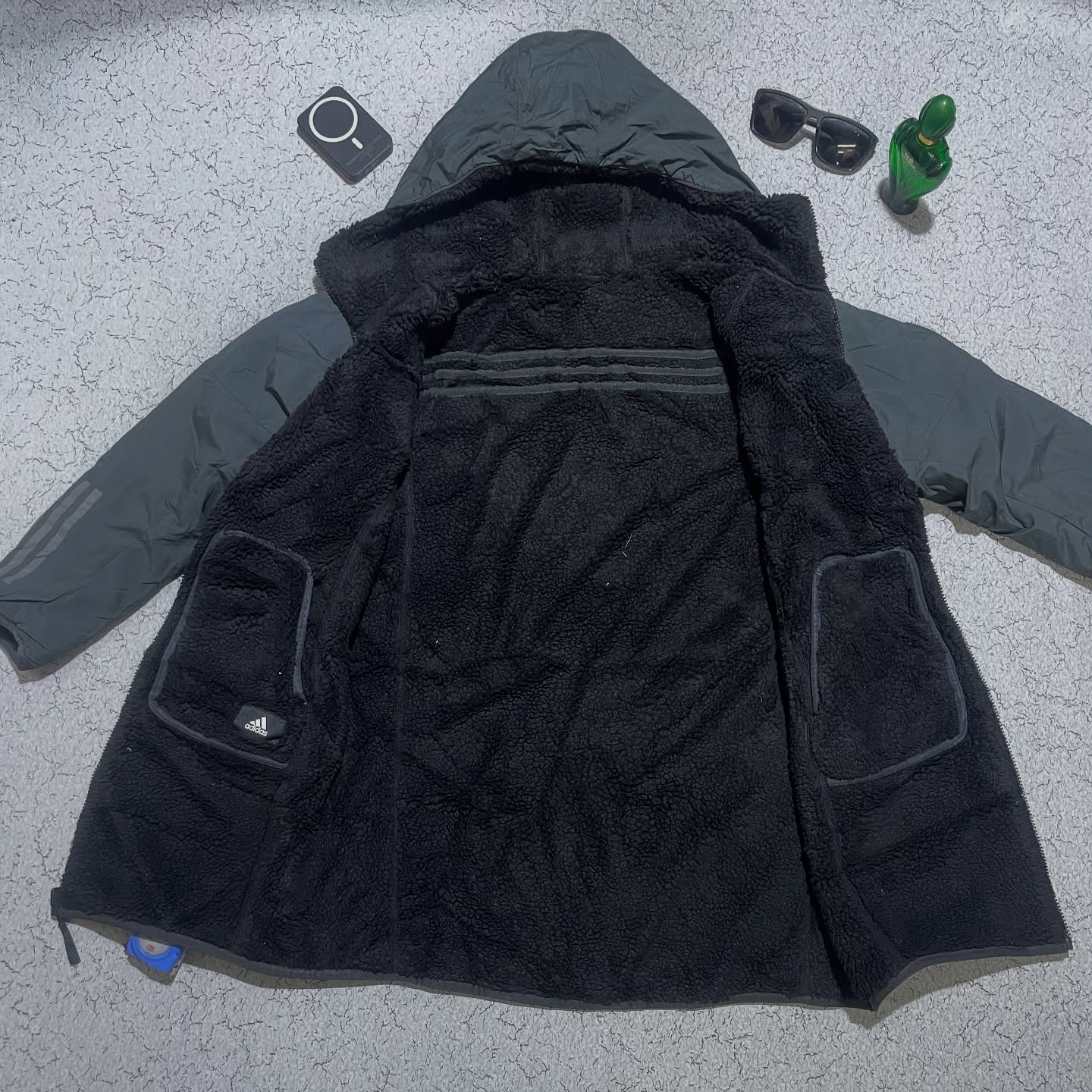 Adidas Black Jacket back view