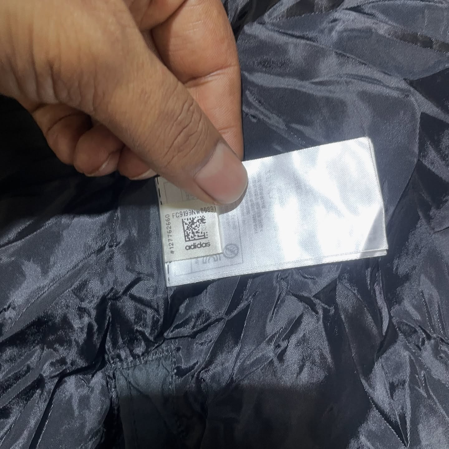Adidas Grey Jacket back view