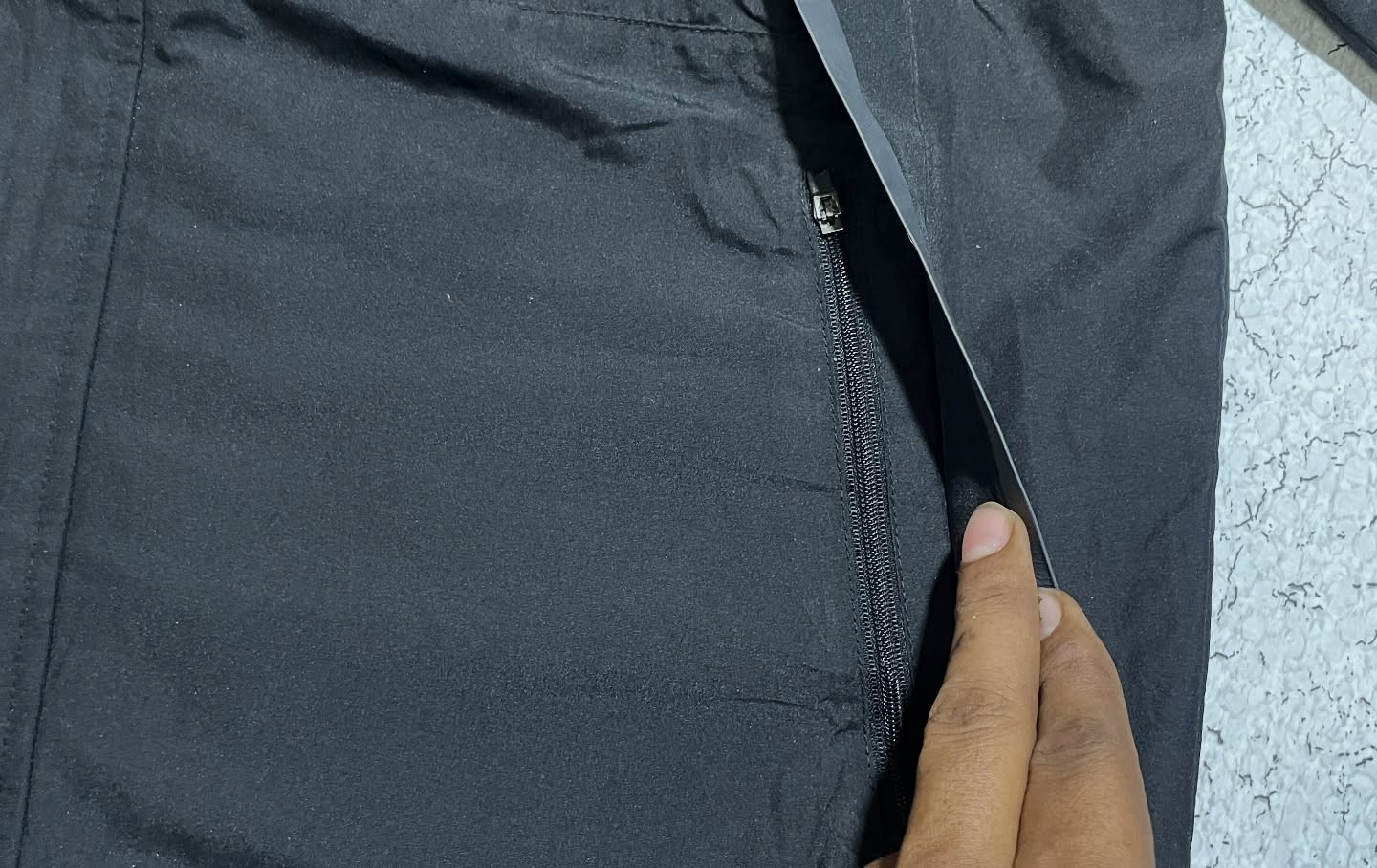Adidas Black Jacket detail view