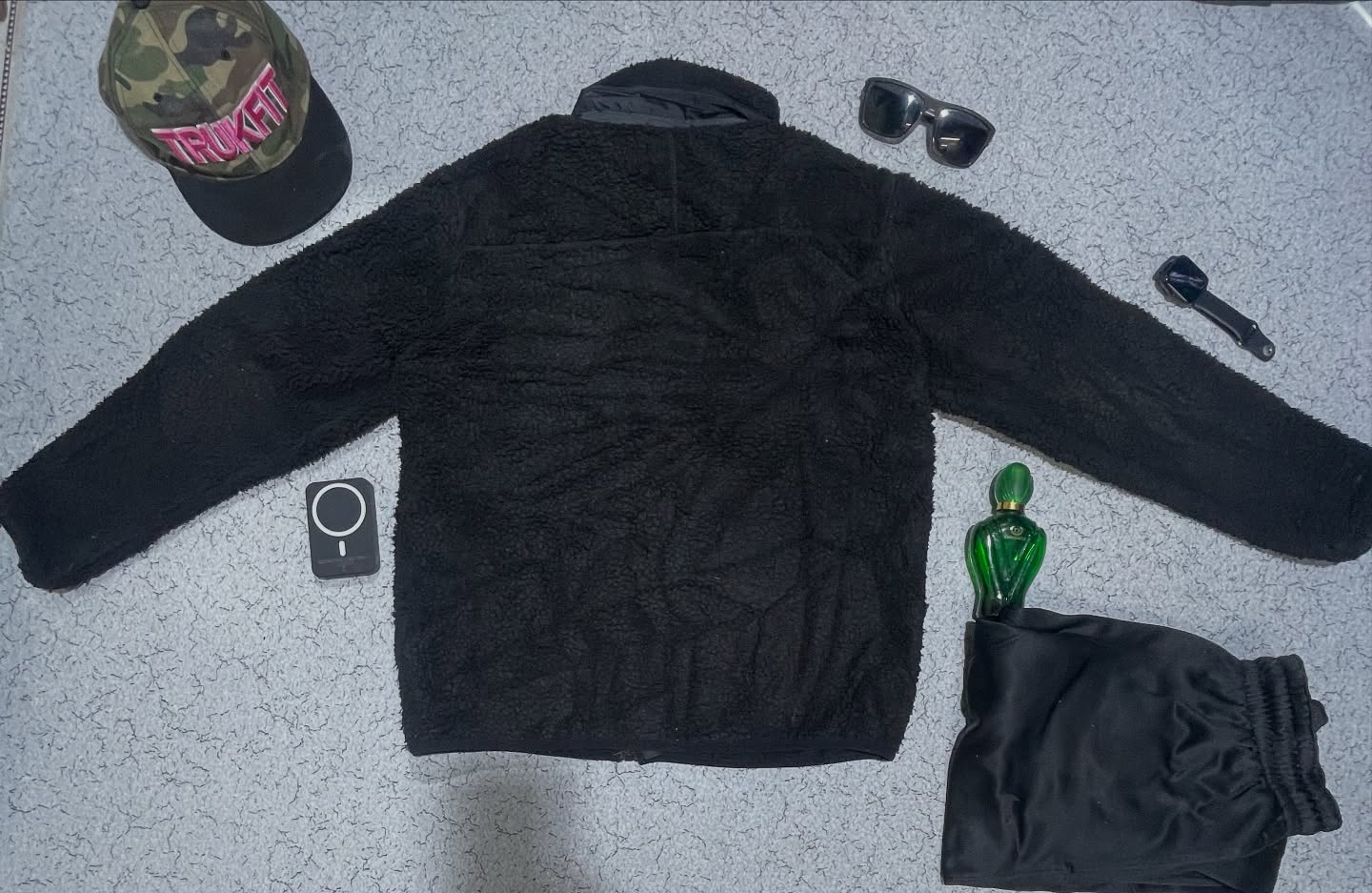 Nike Black Fleece Jacket back view