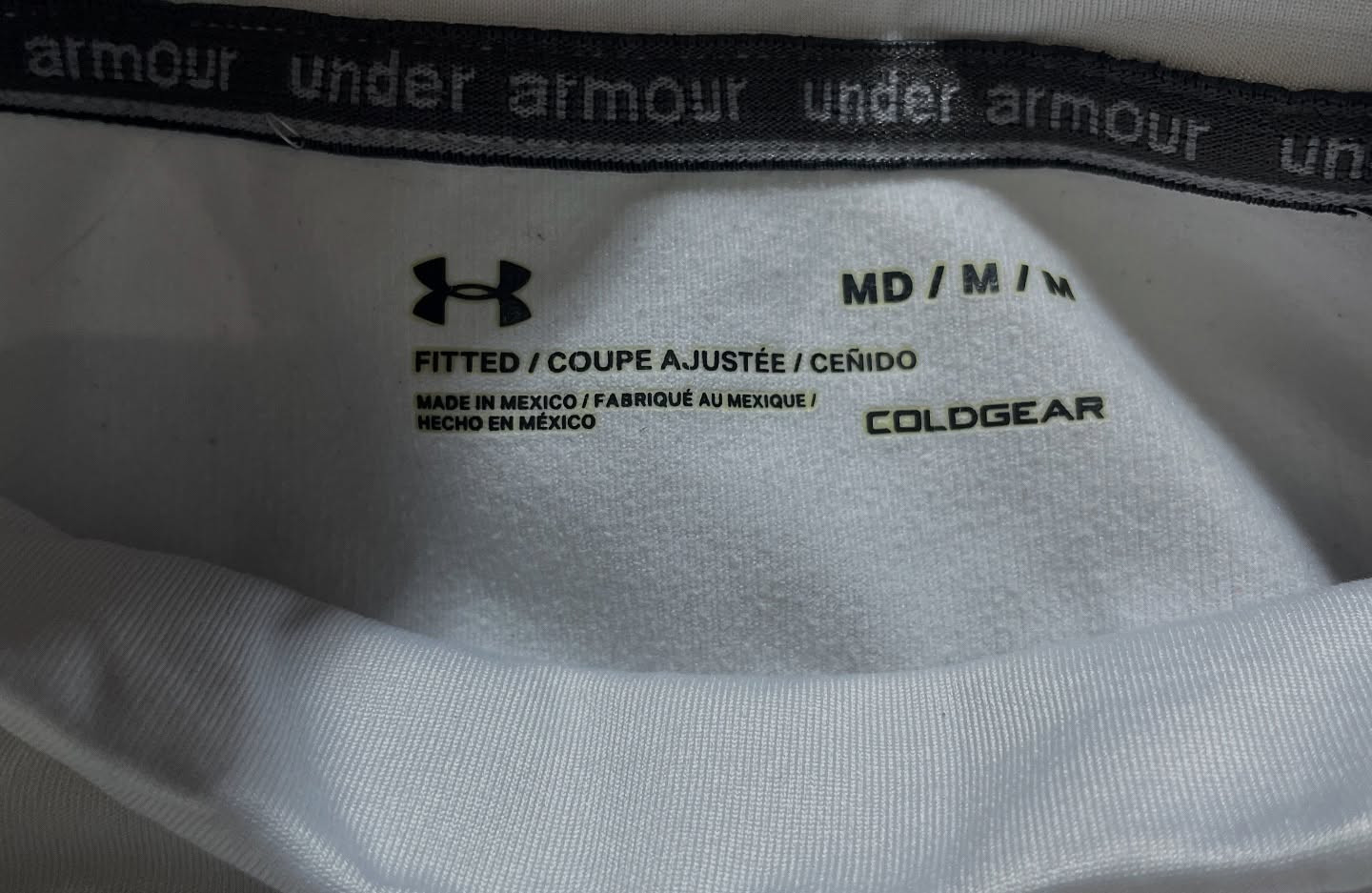 Under Armour White T-Shirt back view