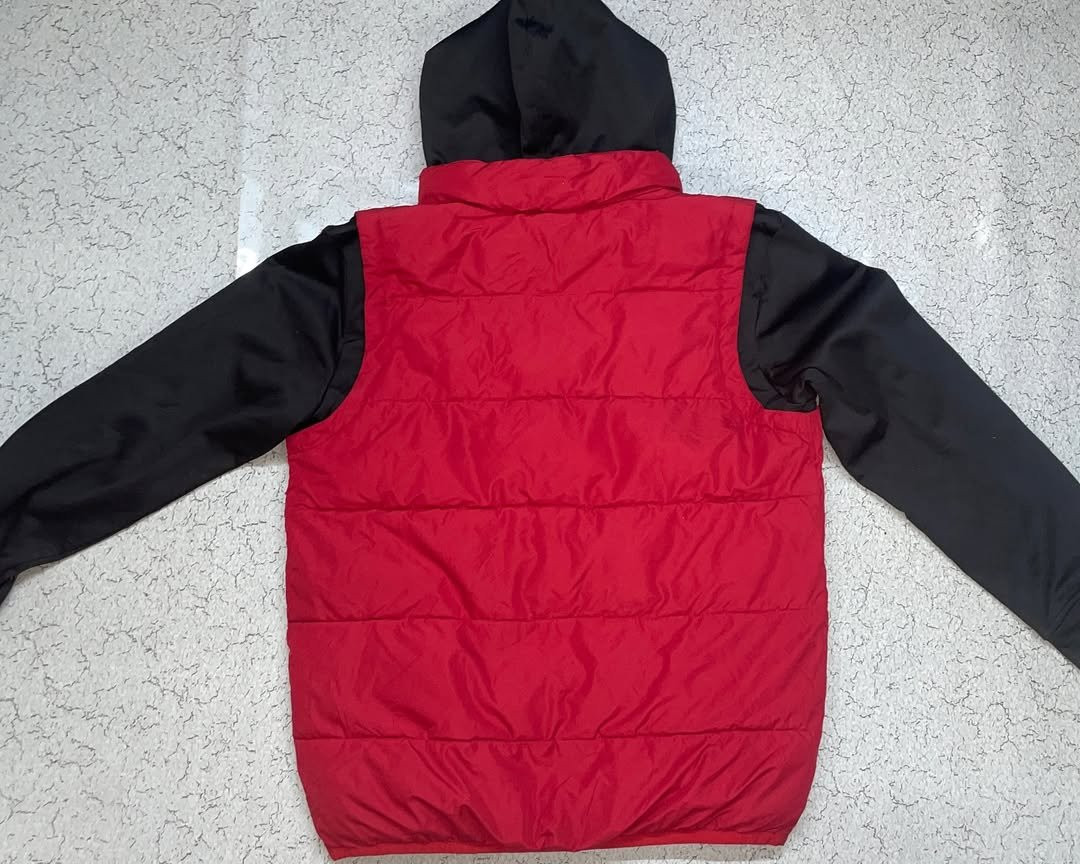 Black Puffer Jacket detail view