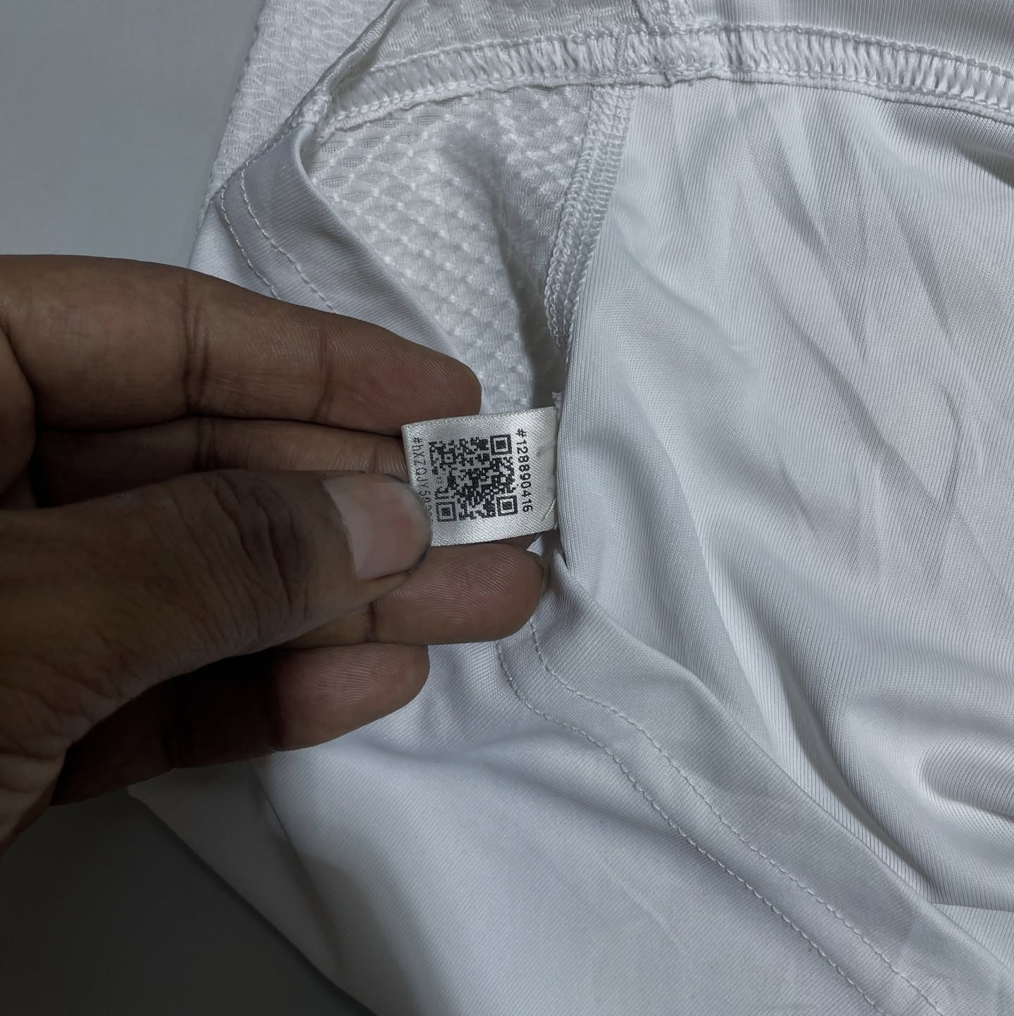Adidas White simple back view