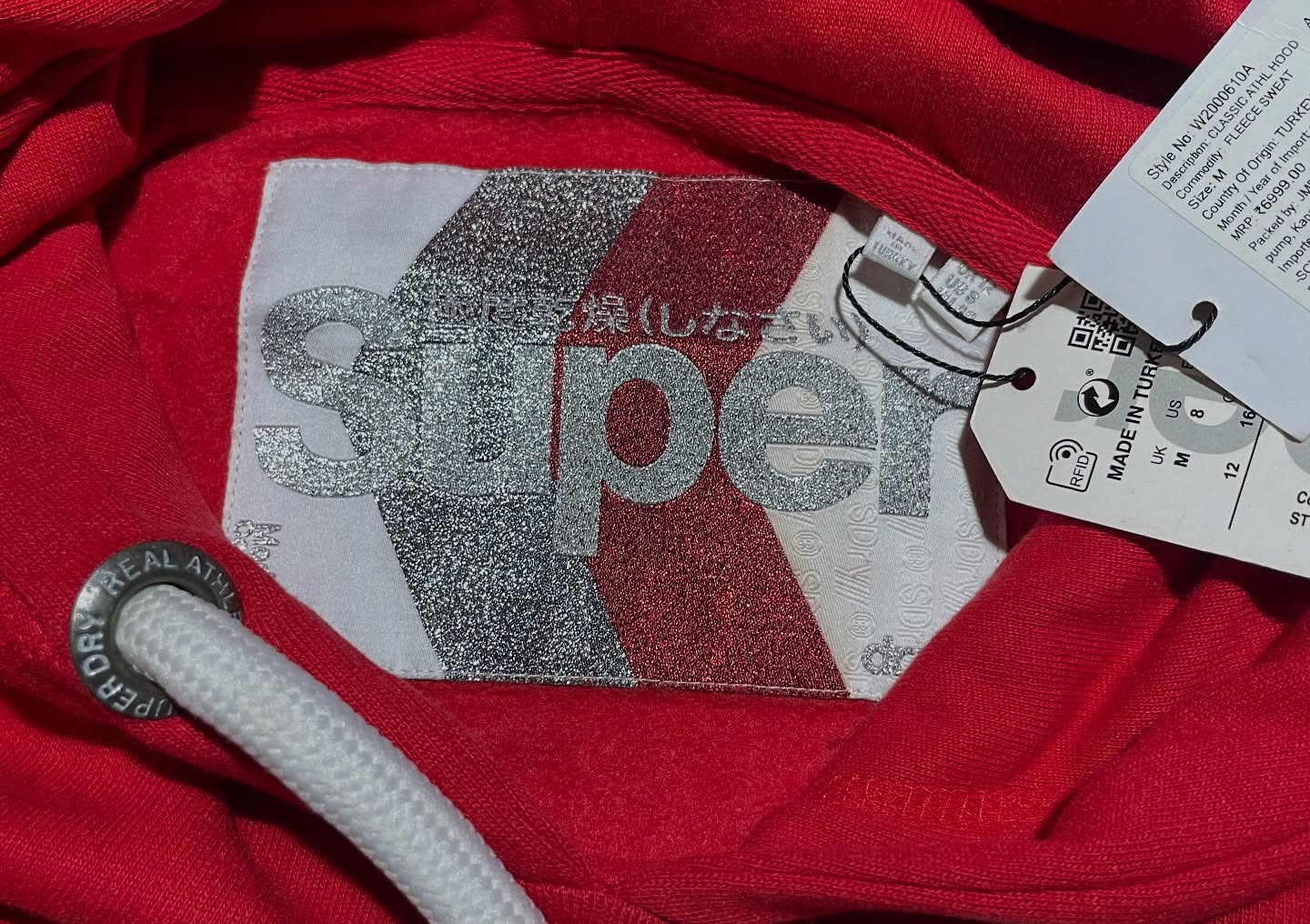 Superdry Red Hoodie back view