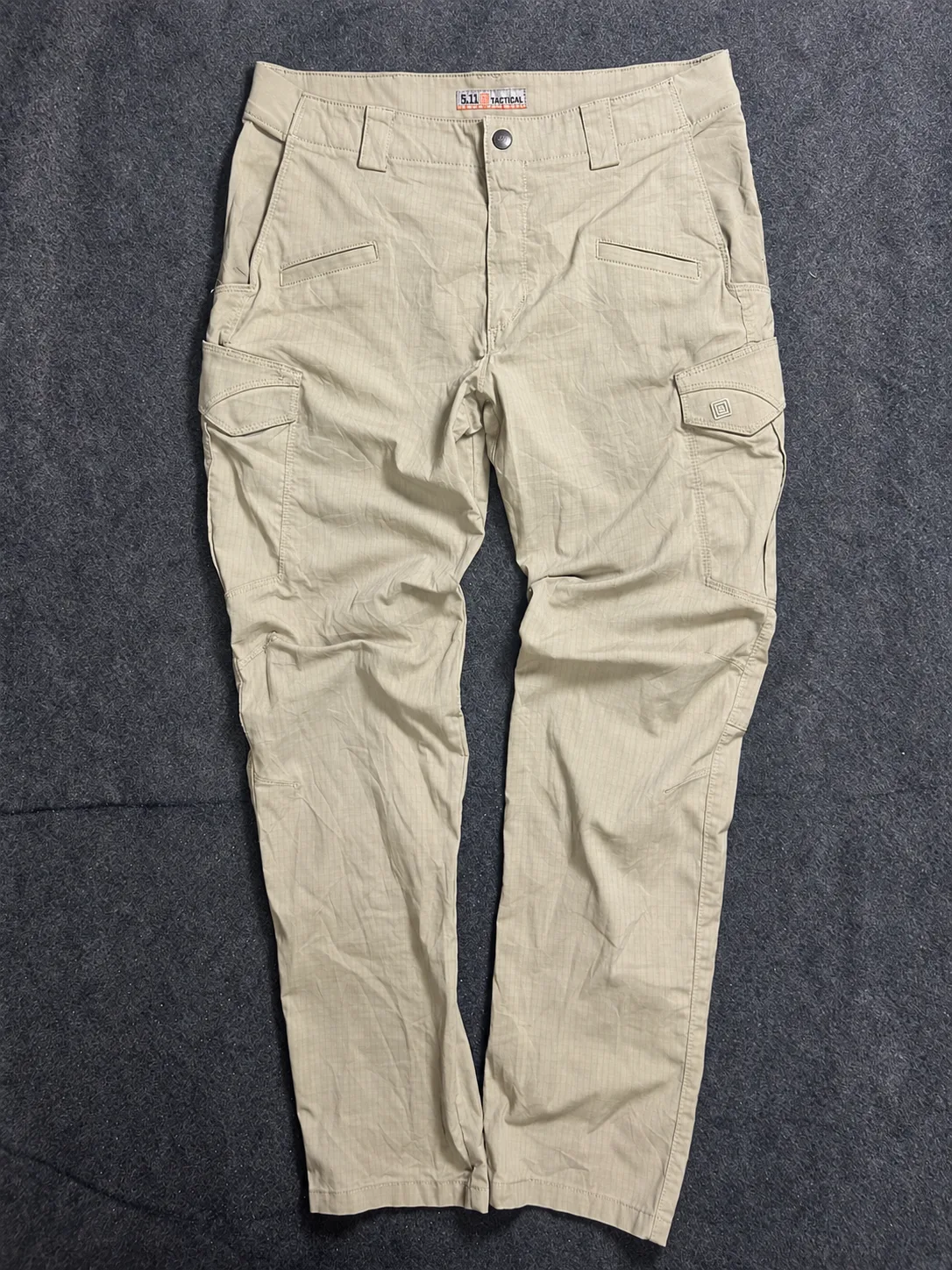 Khaki Cargo Pants front view