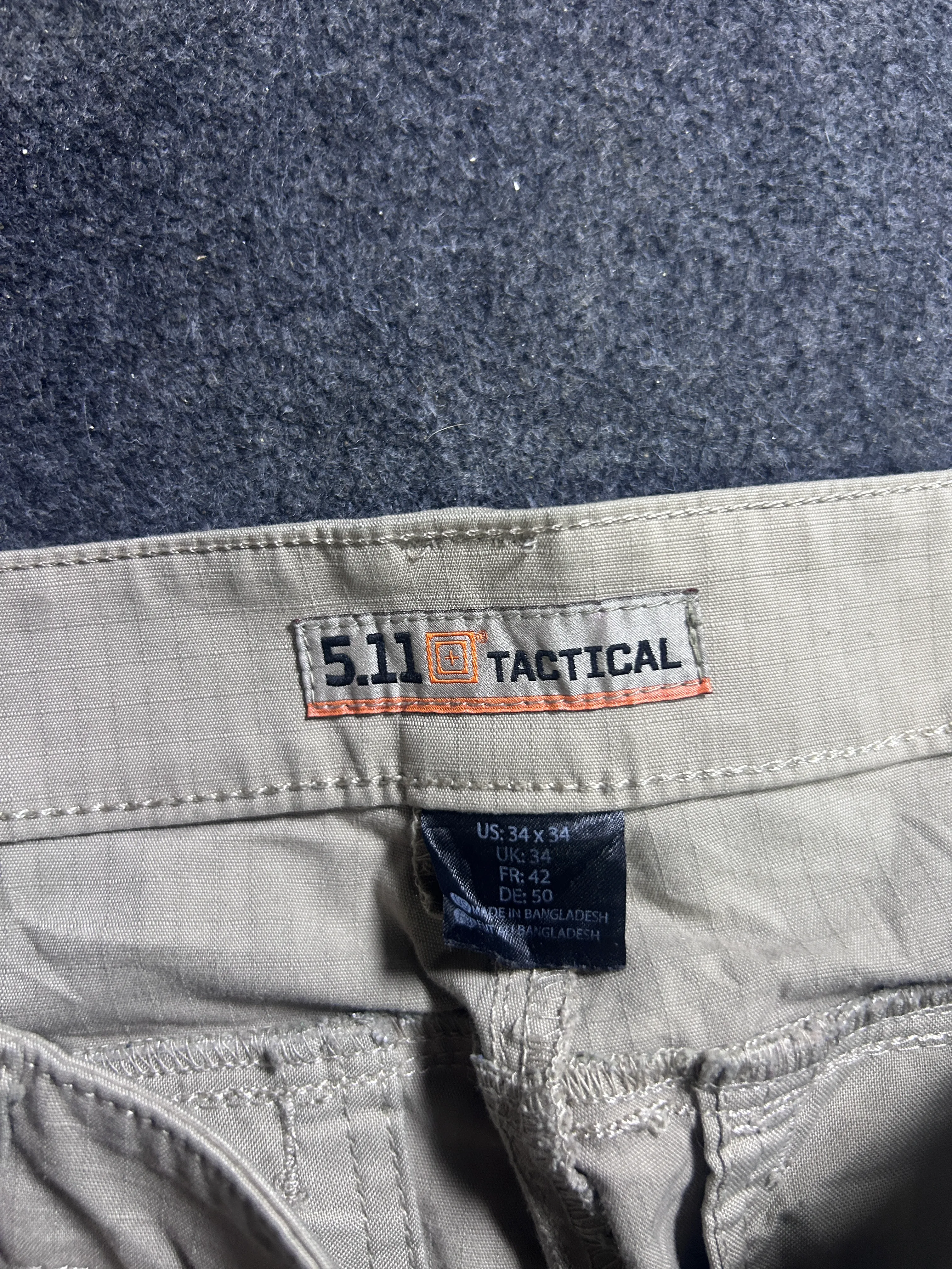 Khaki Cargo Pants detail view