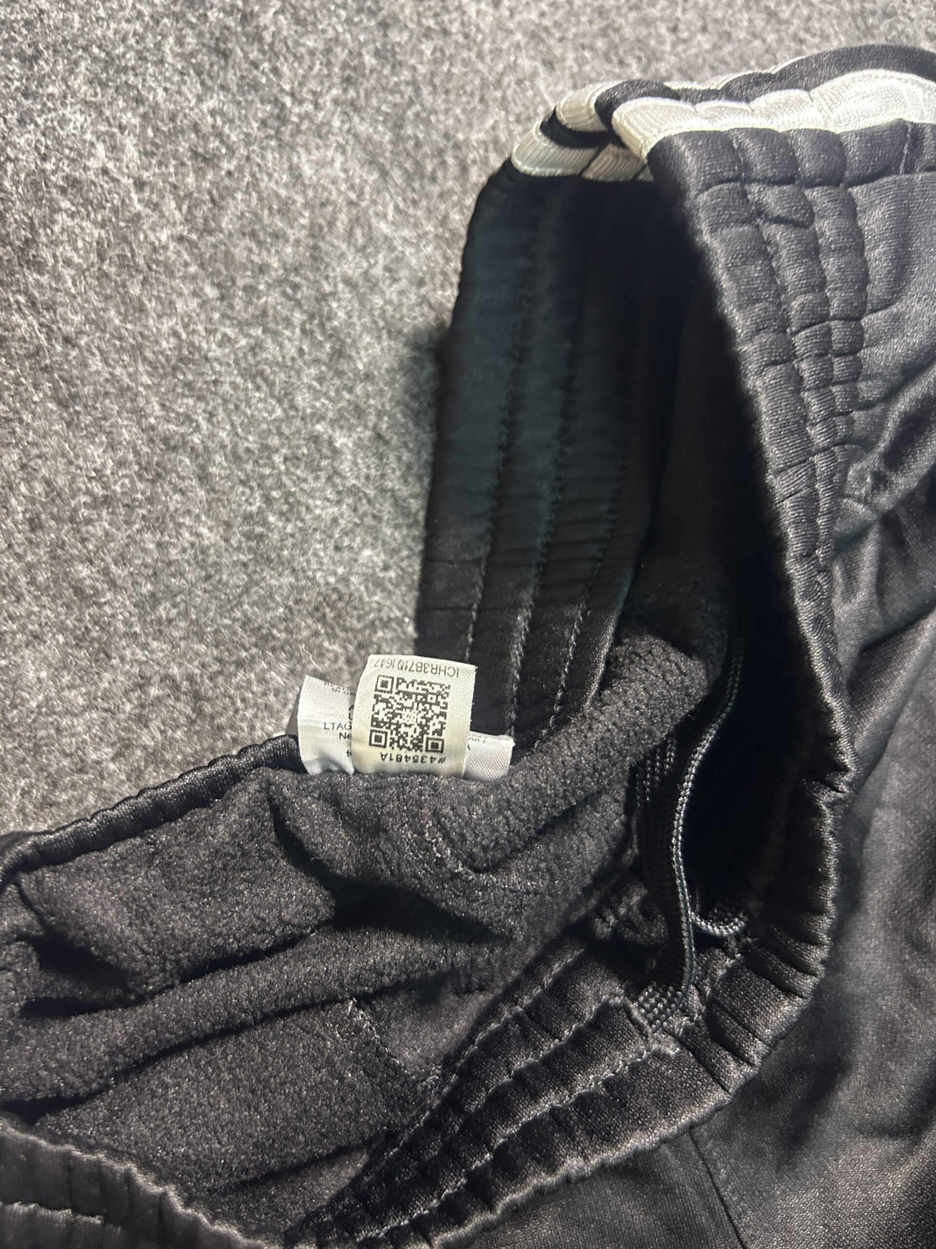 Adidas Black Training Shorts back view