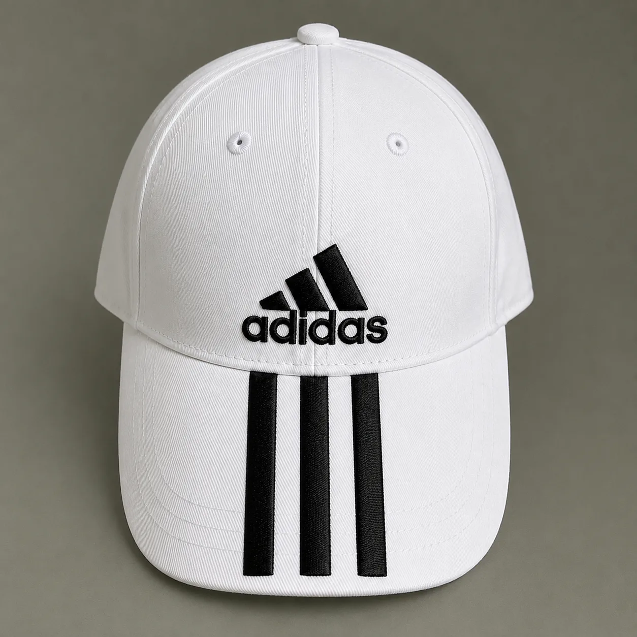 Adidas White simple front view