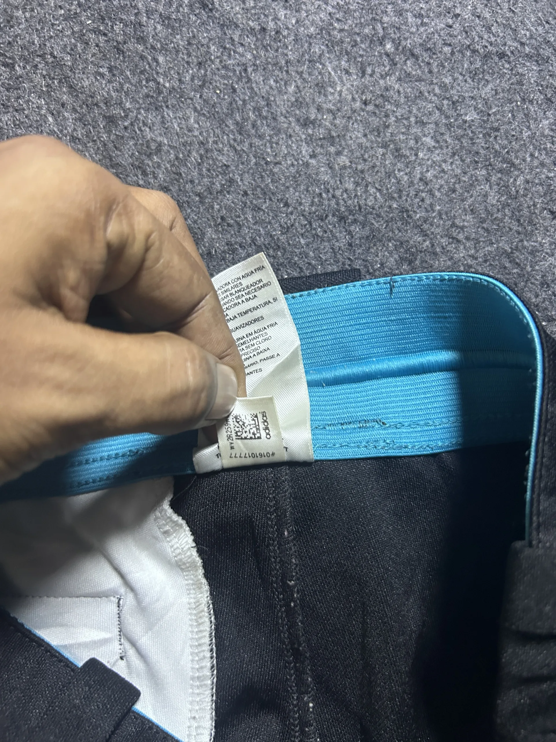 Adidas Black Shorts back view