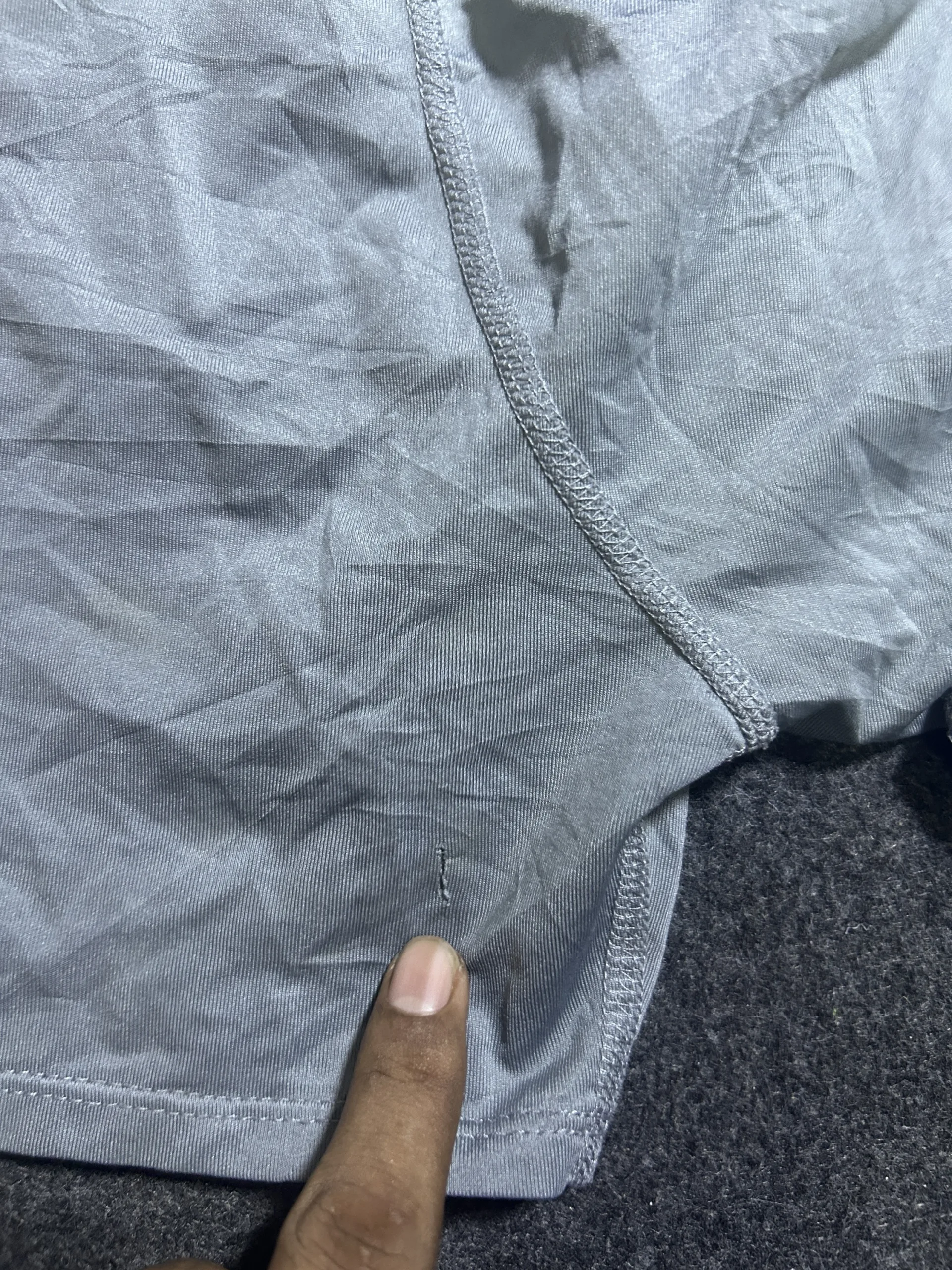 Adidas Grey Shorts detail view