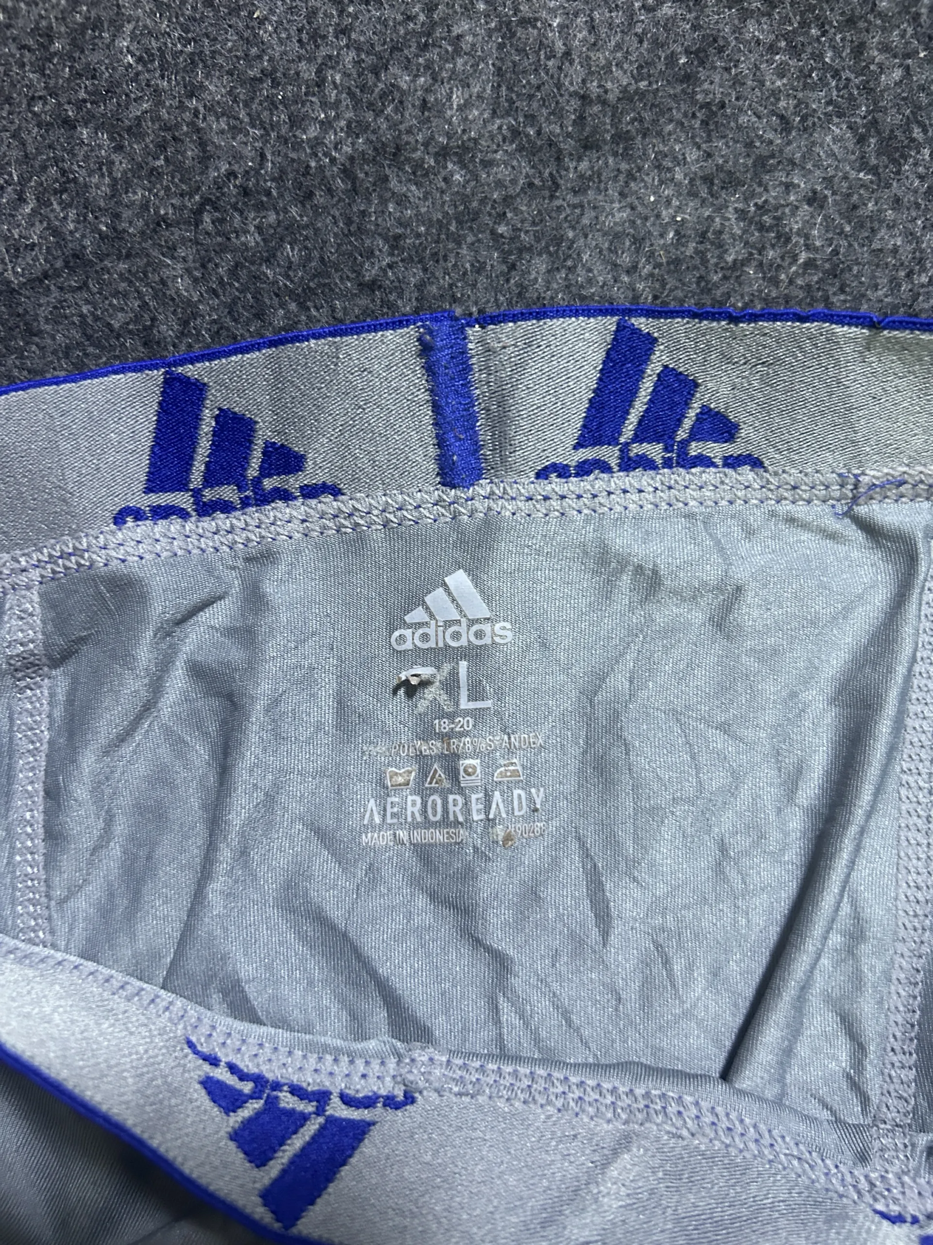 Adidas Grey Shorts back view