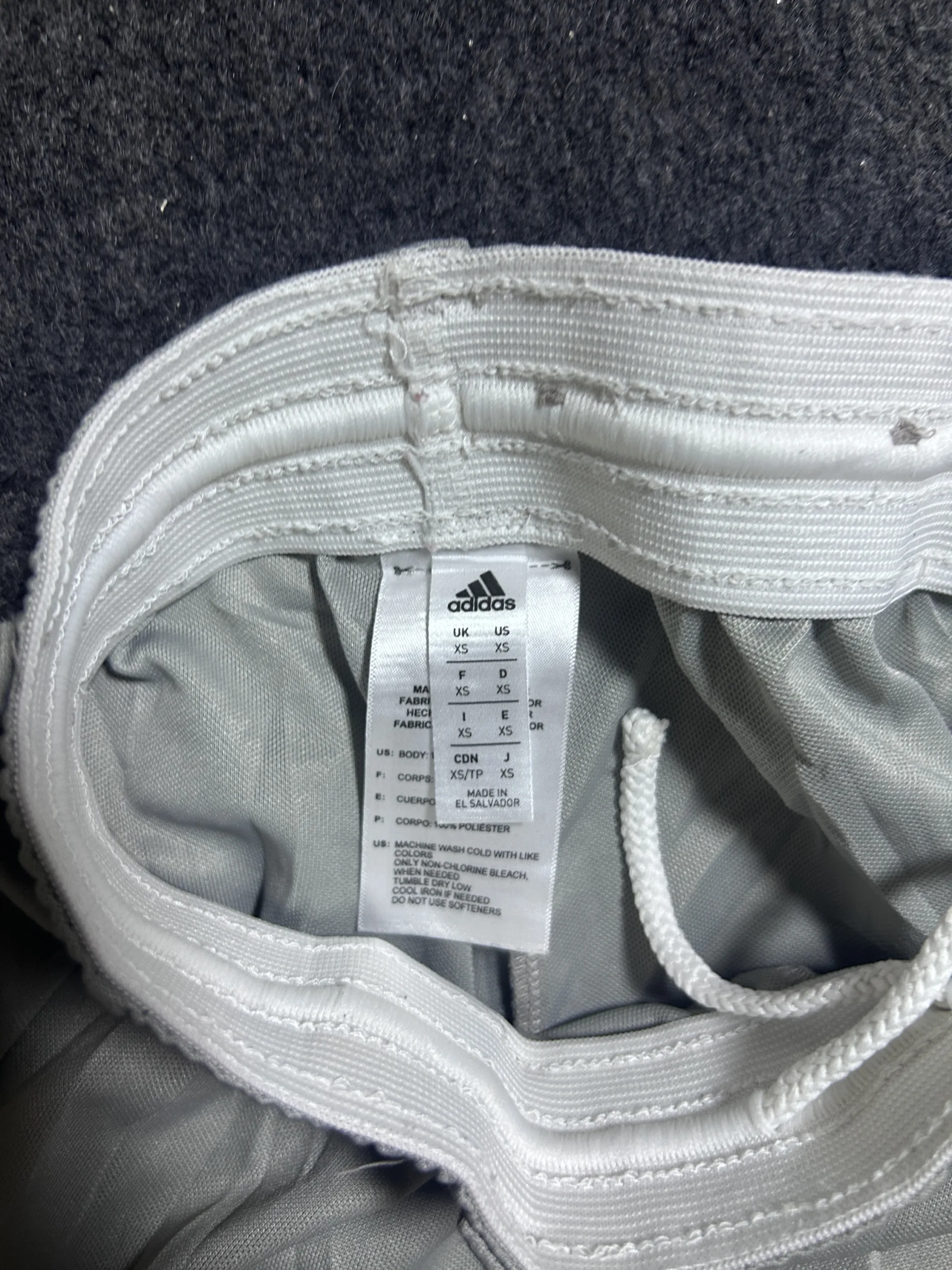 Adidas Grey Track Pants back view