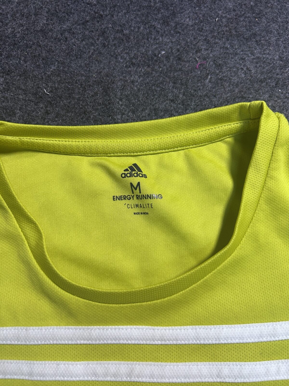 Adidas Yellow simple back view
