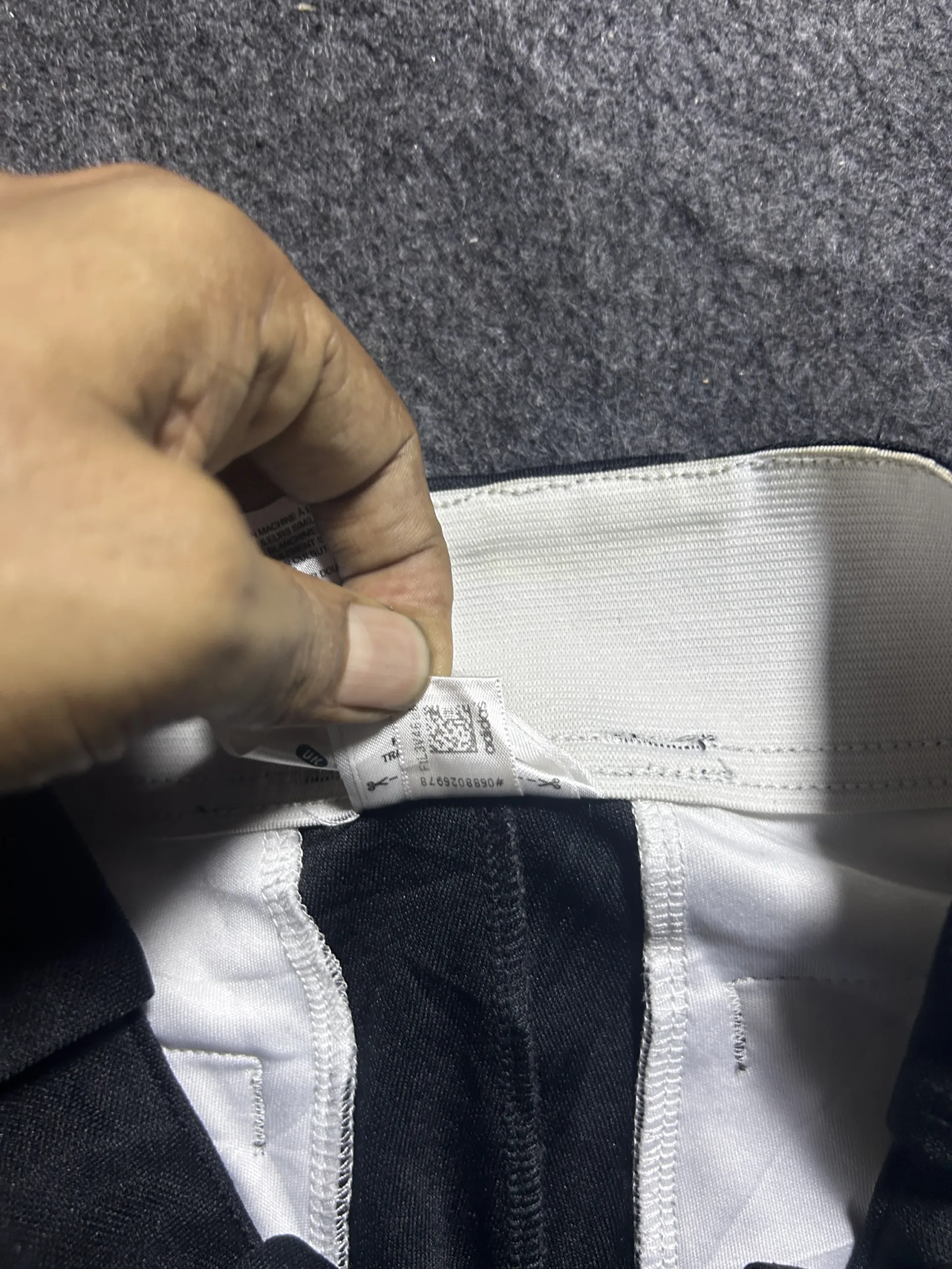 Adidas Black Shorts detail view