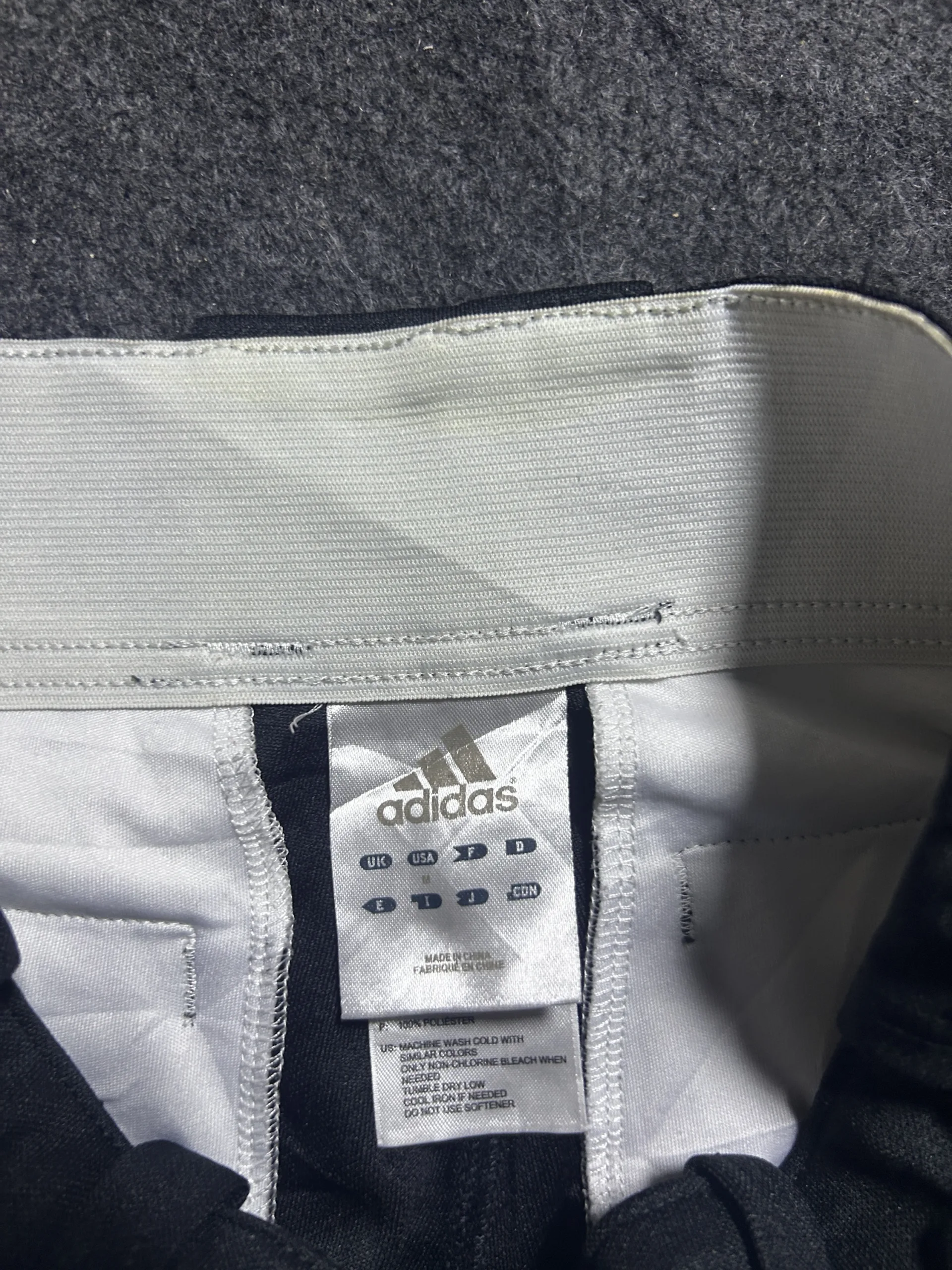 Adidas Black Shorts back view
