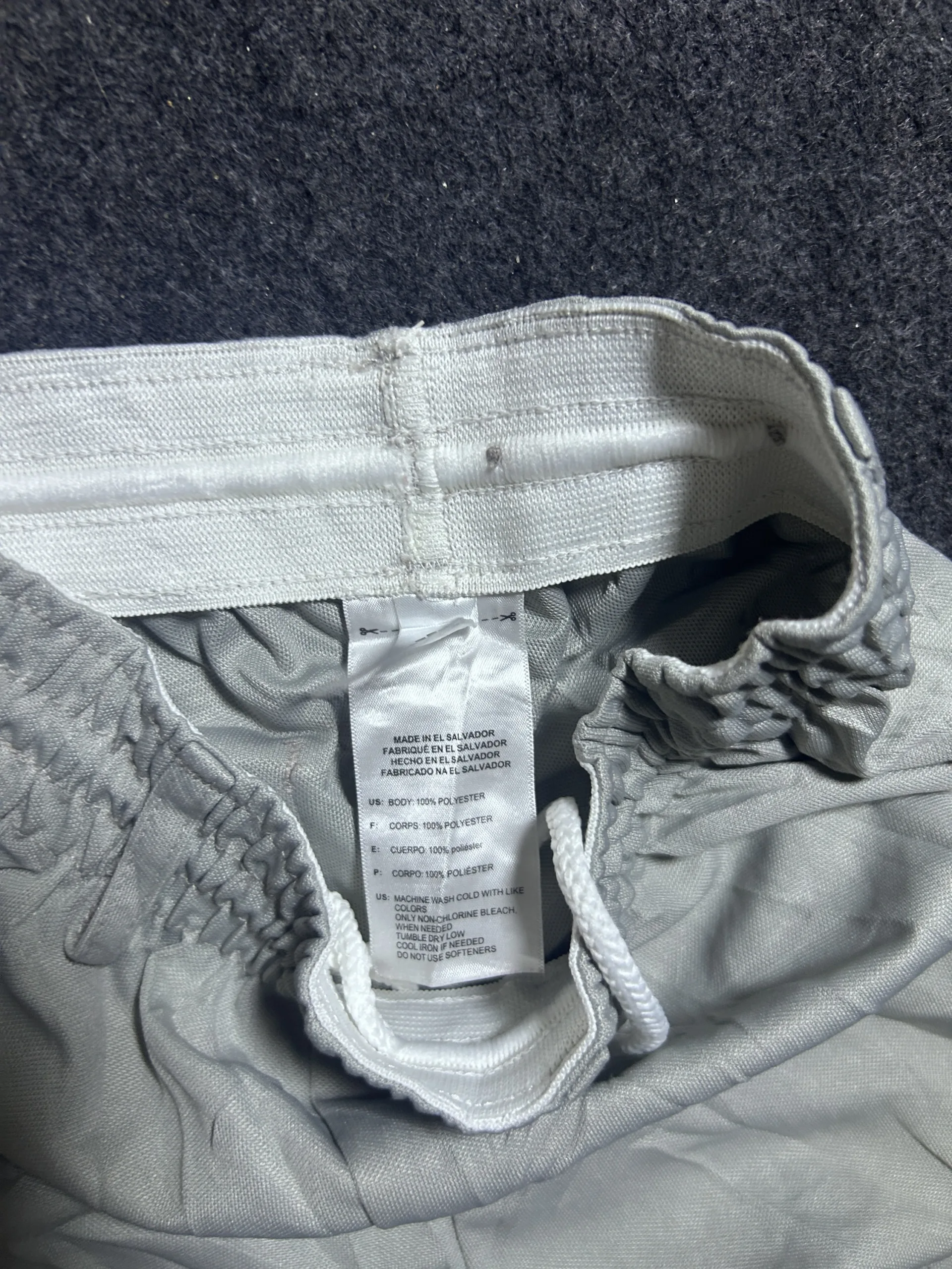 Adidas Grey Training Shorts back view