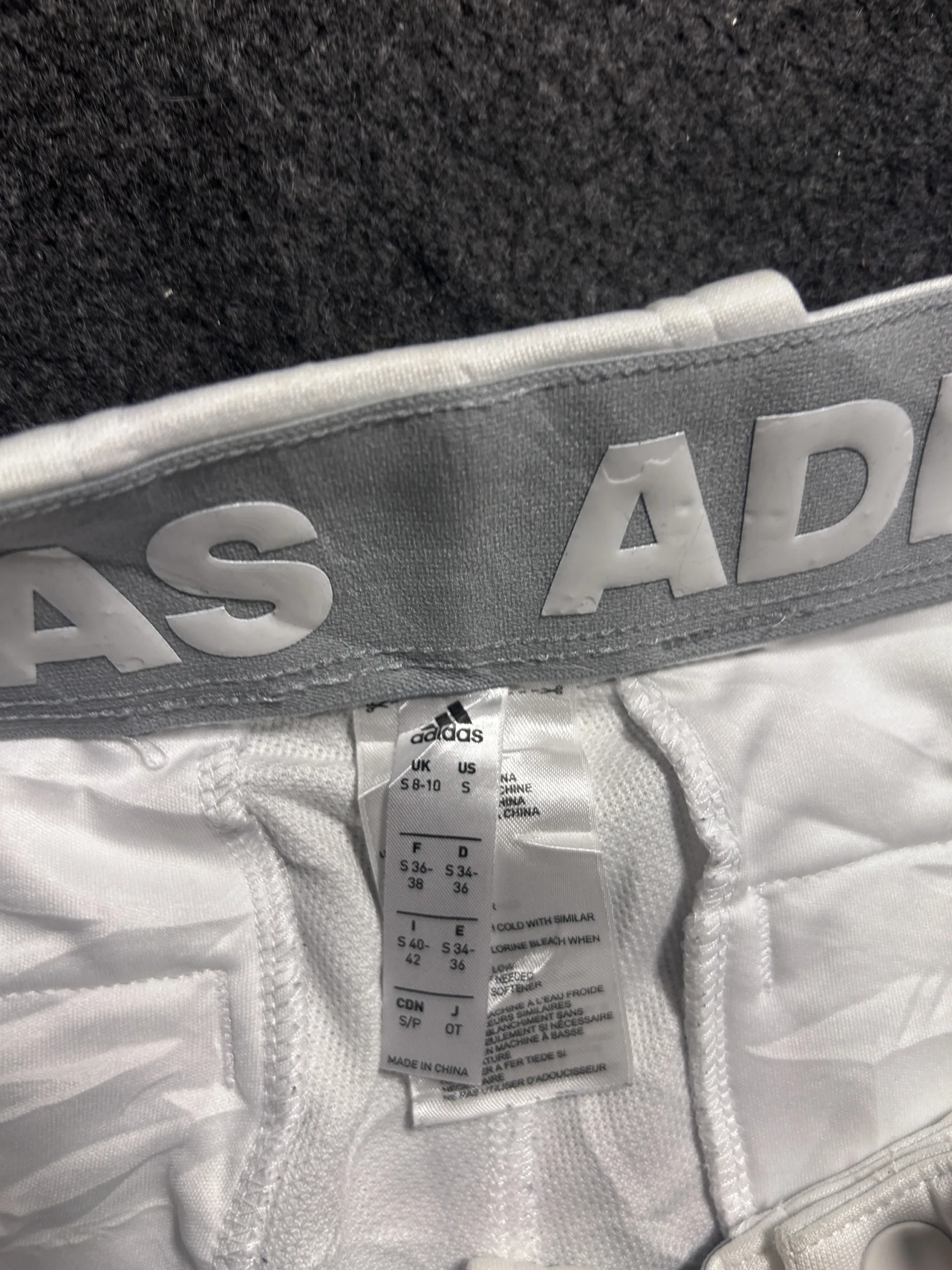 Adidas White Pants back view