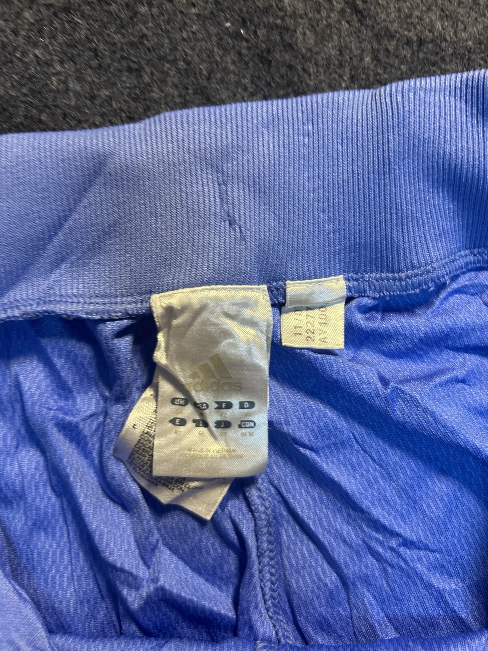 Adidas Blue Shorts back view