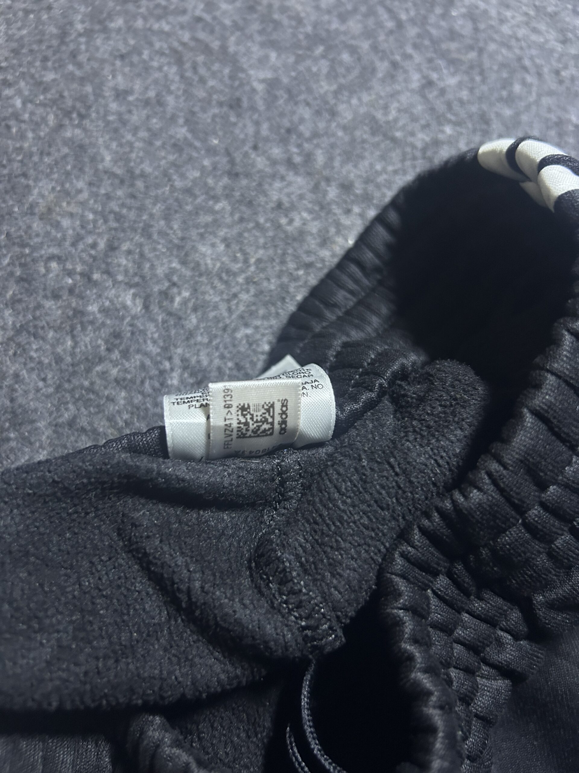 Adidas Black Track Pants back view