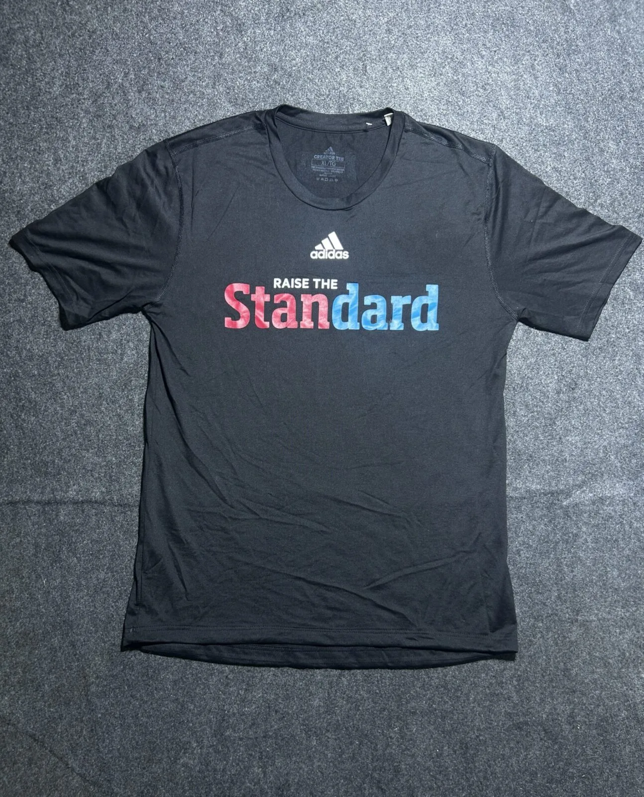 Adidas Black T-Shirt front view
