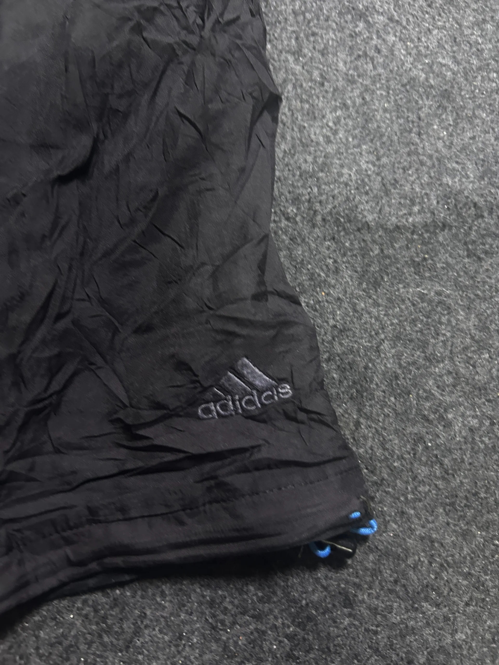 Adidas Black Cargo Shorts detail view