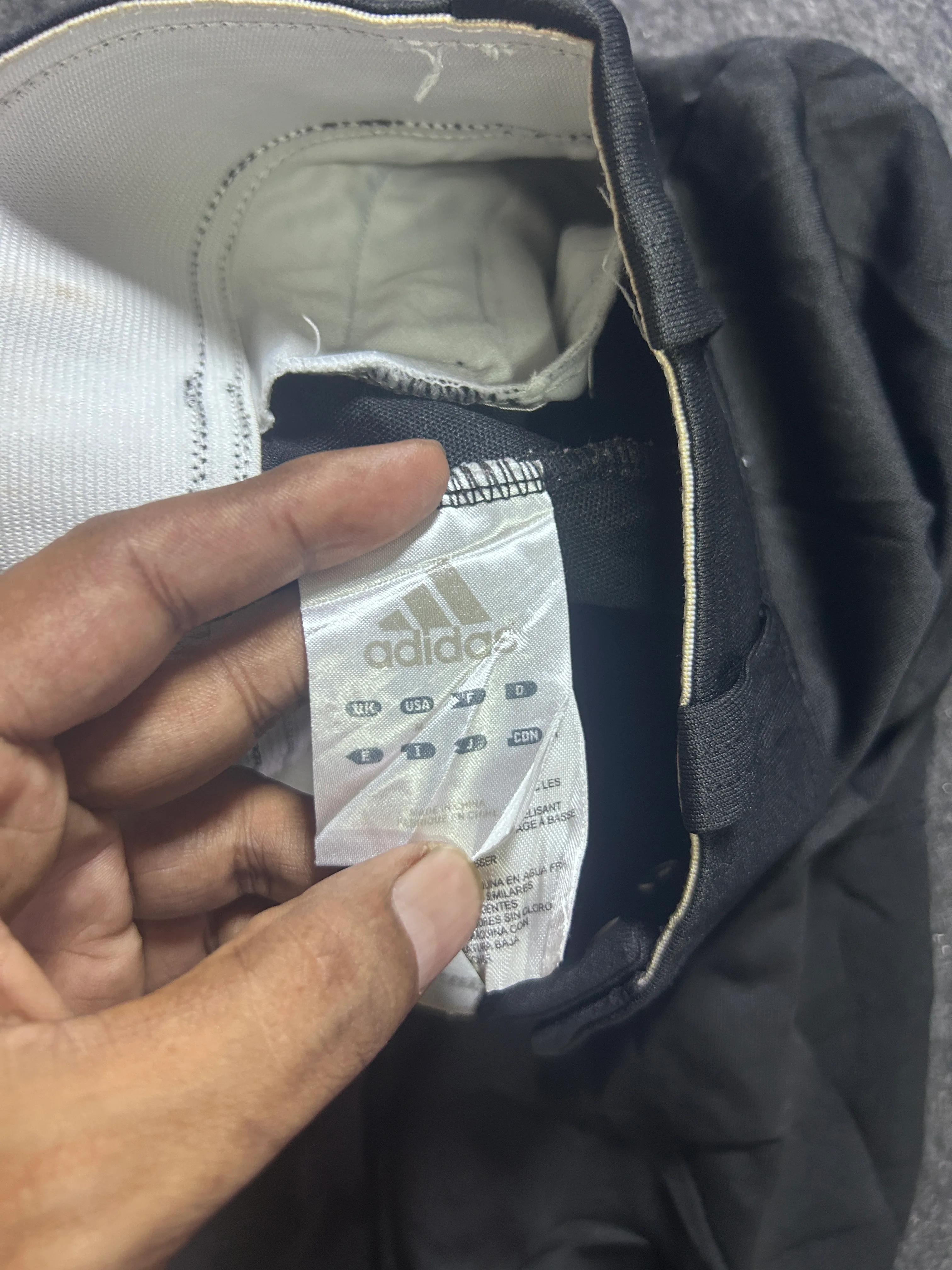 Adidas Black Pants detail view