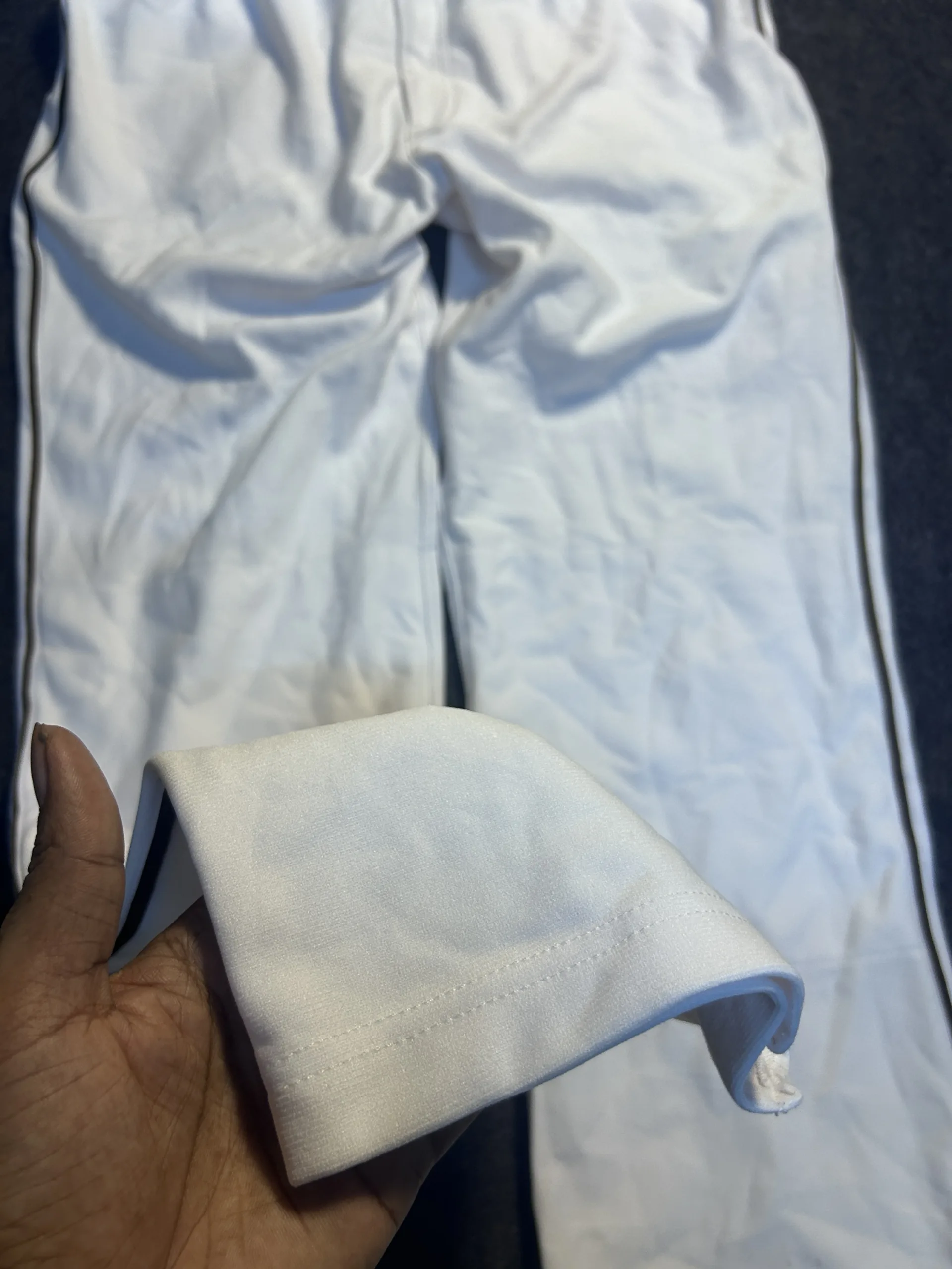 Adidas White Pants detail view