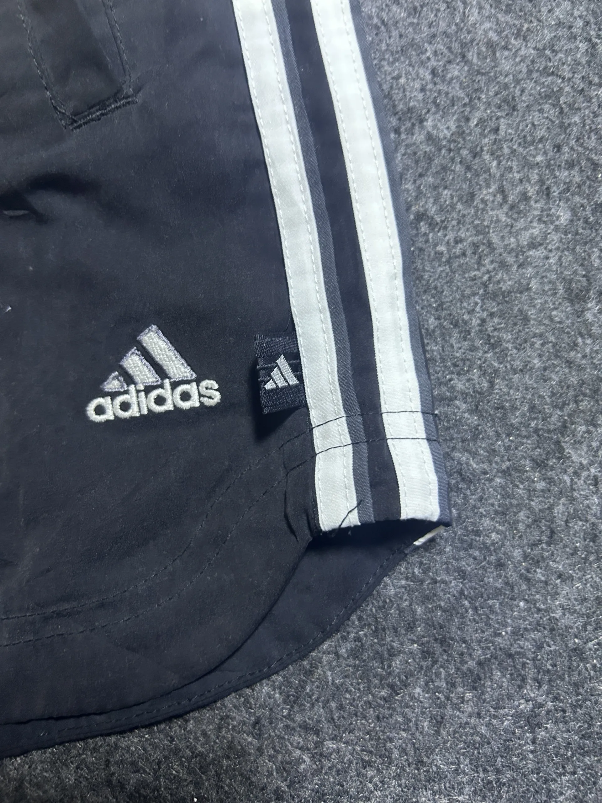 Adidas Black Training Shorts detail view