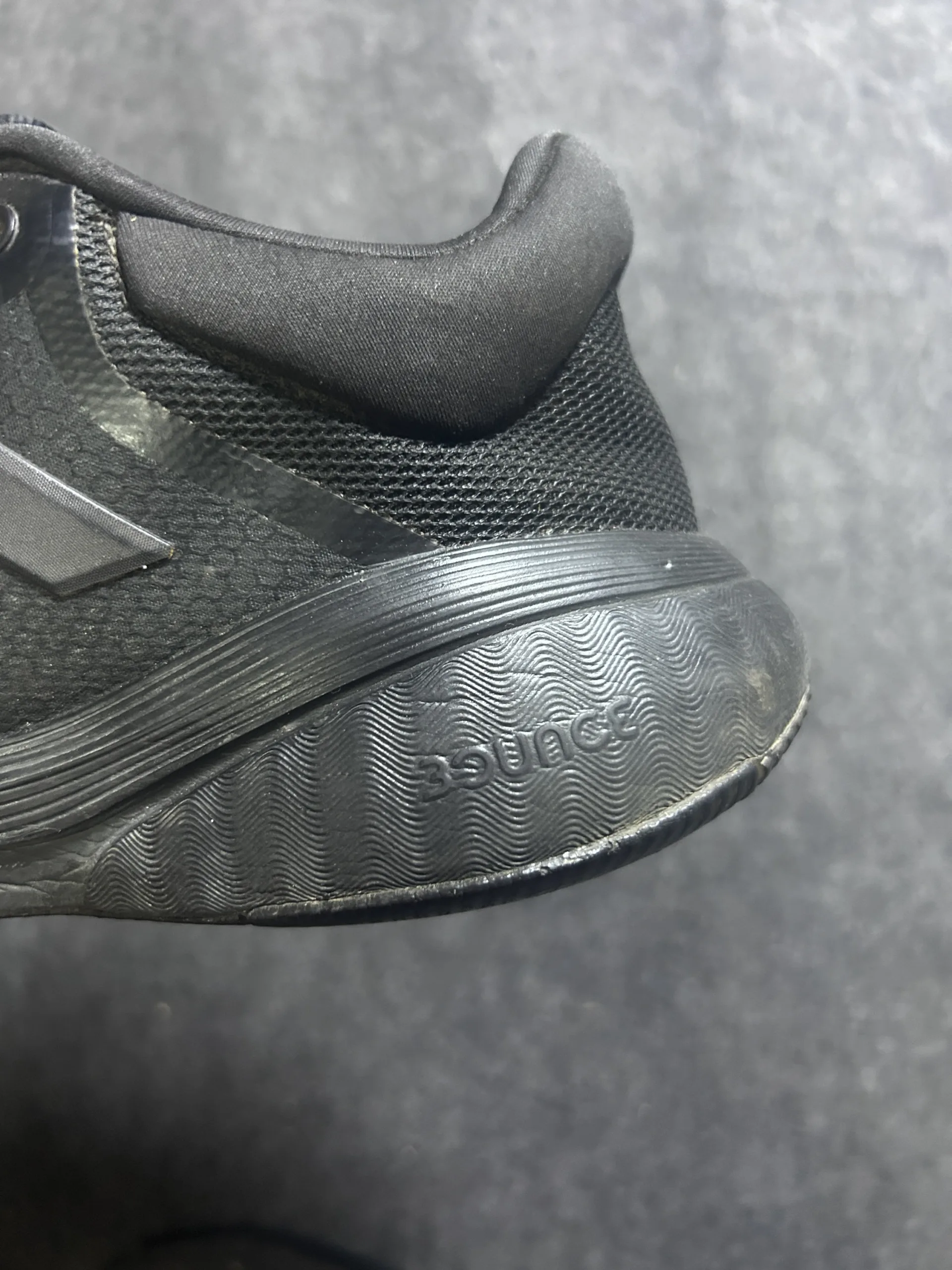 Adidas Black simple back view