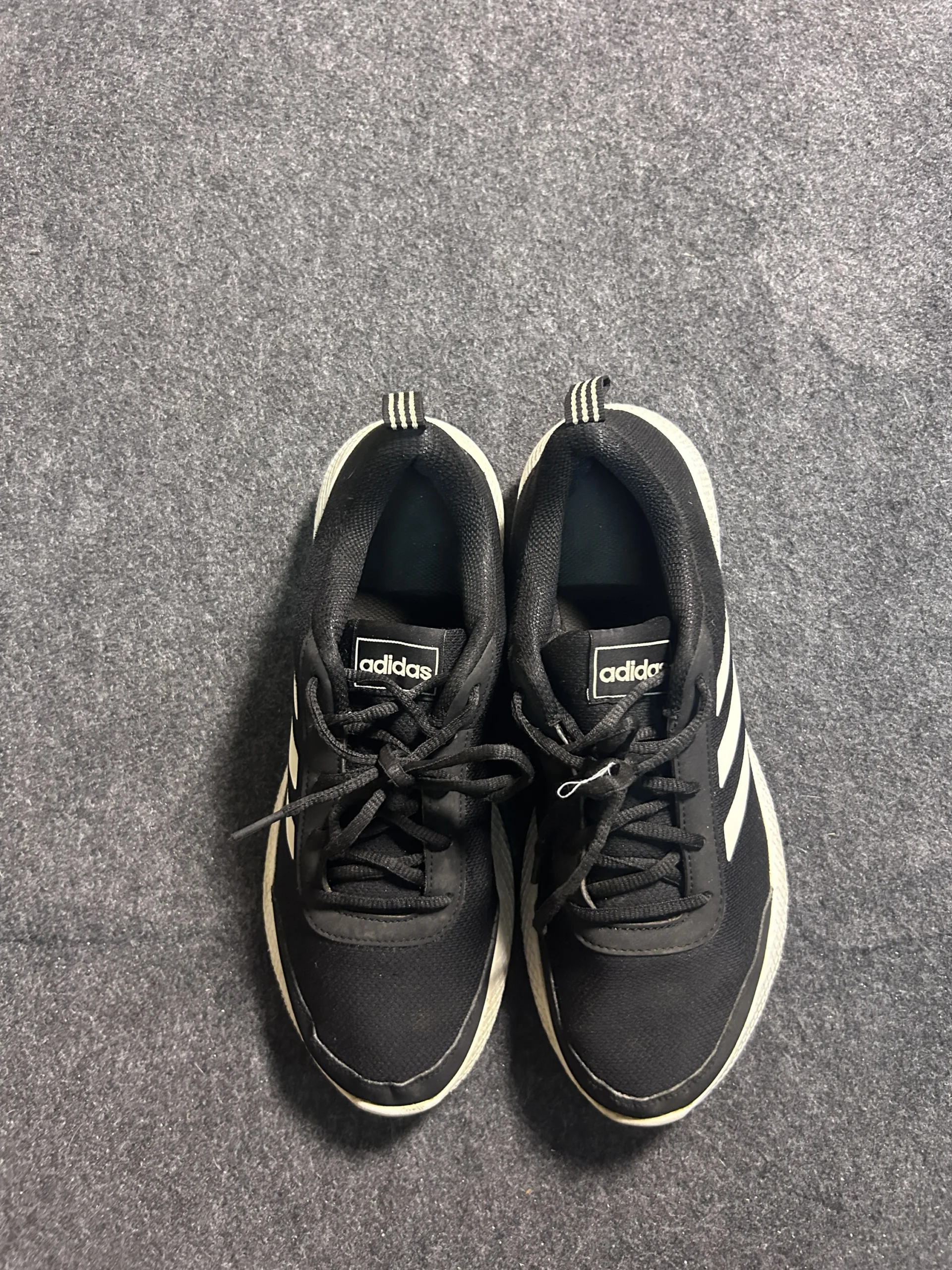 Adidas Black simple back view