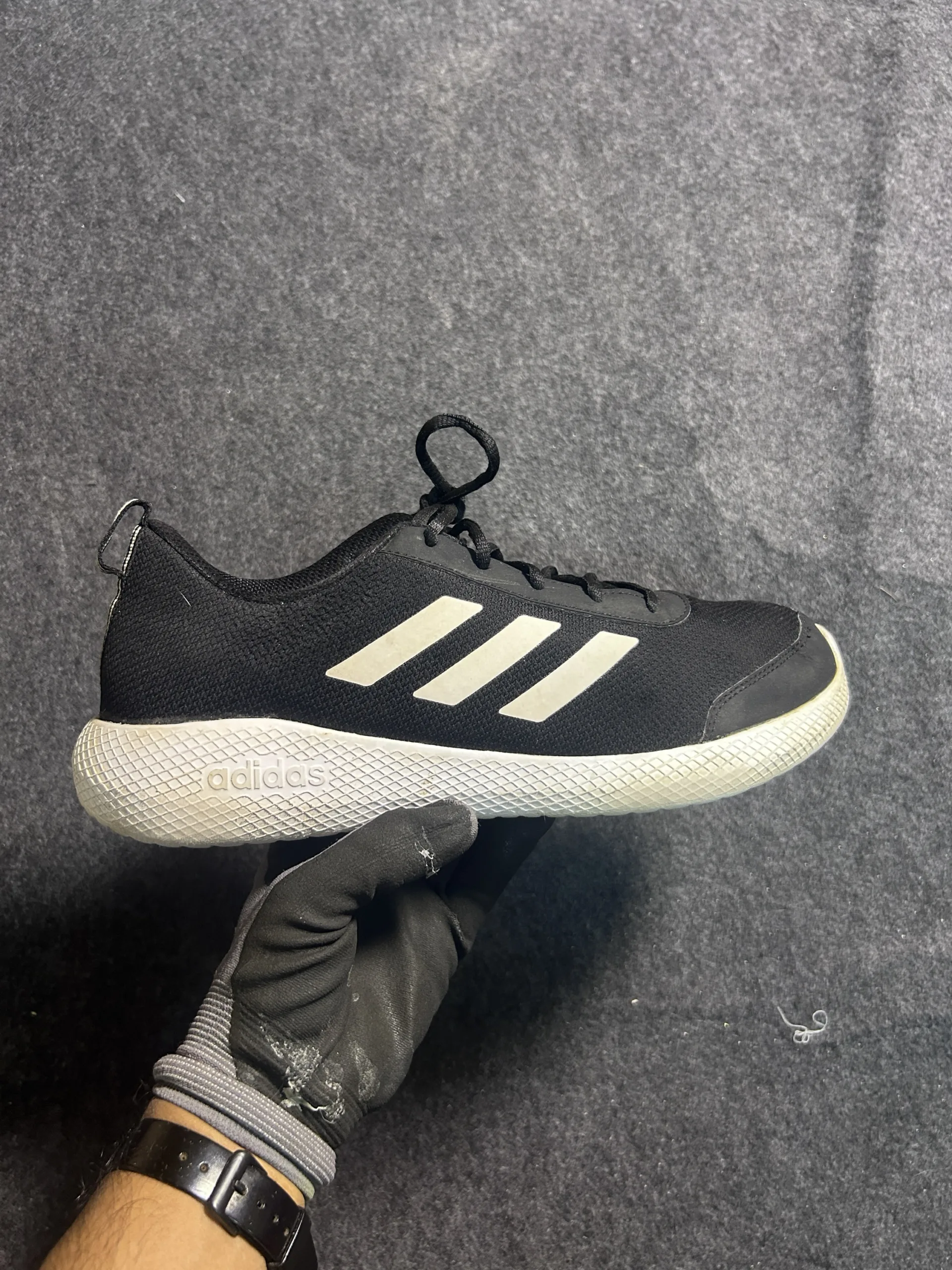 Adidas Black simple alternate view