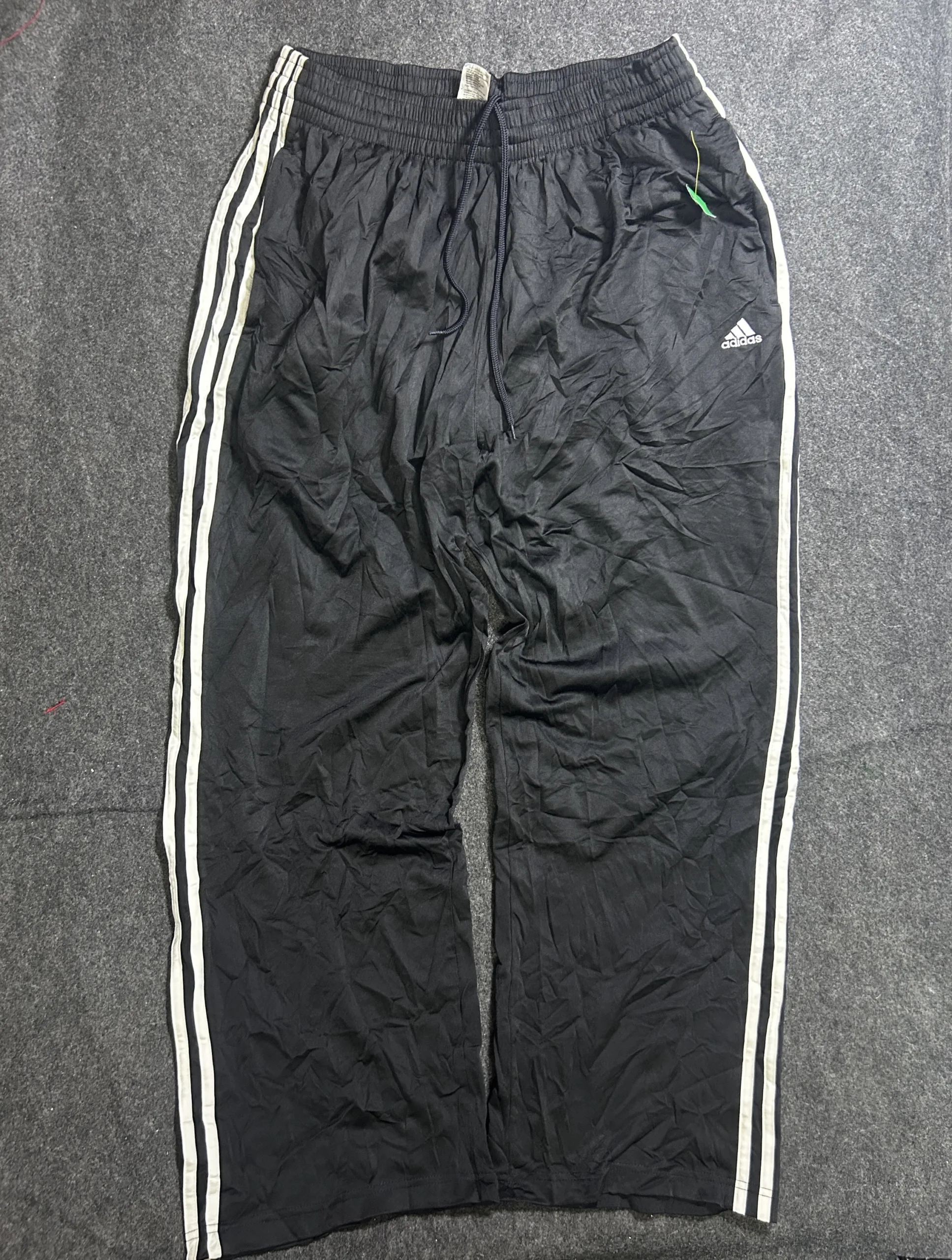 Adidas Black Track Pants detail view