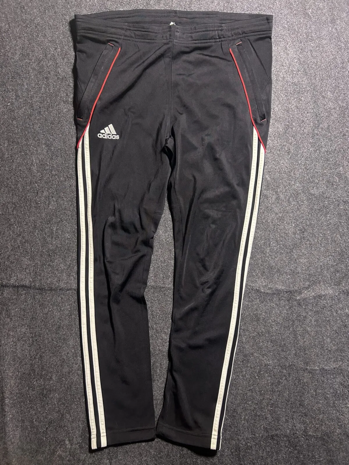 Adidas Black Track Pants front view